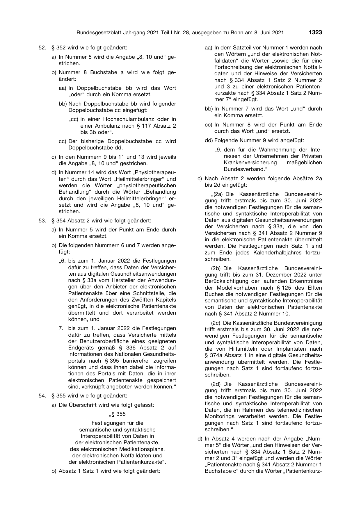 BGBl. 2021, Seite 1323 — Originalseite als Abbildung