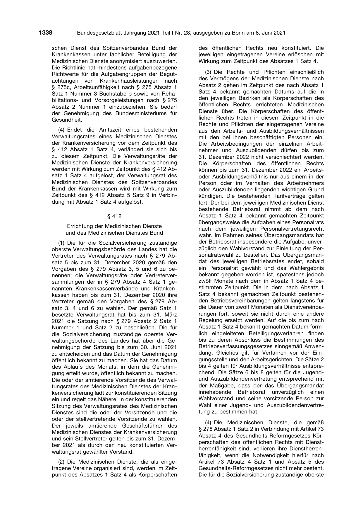BGBl. 2021, Seite 1338 — Originalseite als Abbildung