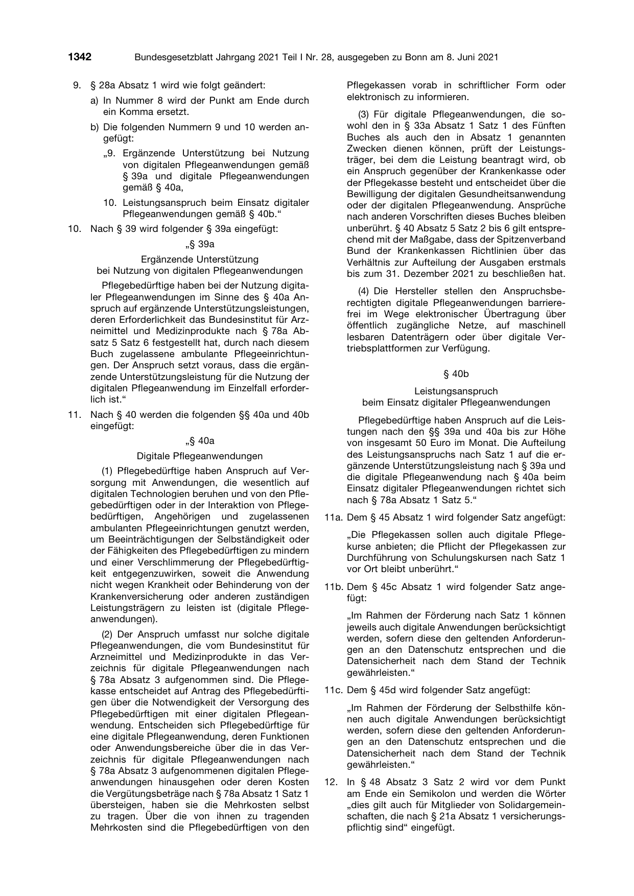 BGBl. 2021, Seite 1342 — Originalseite als Abbildung