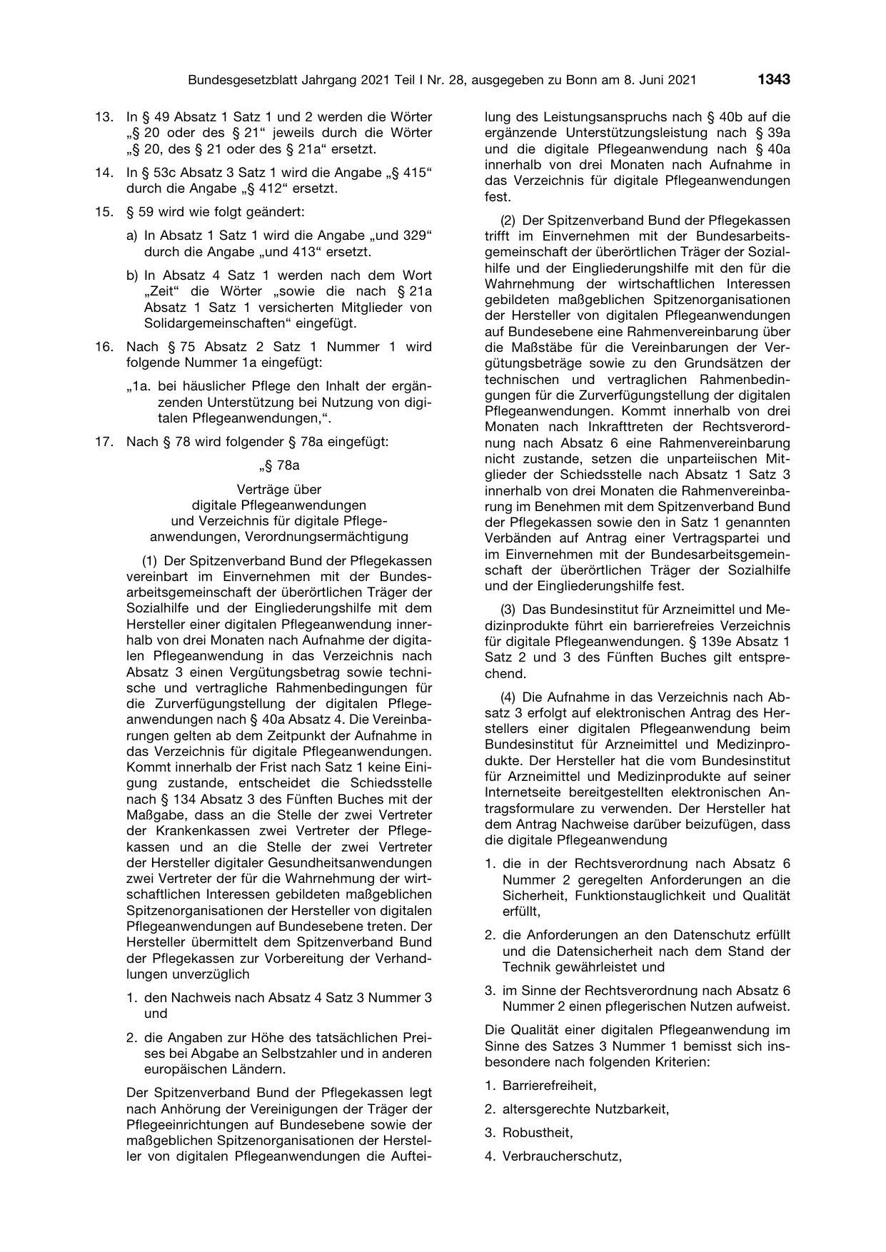 BGBl. 2021, Seite 1343 — Originalseite als Abbildung