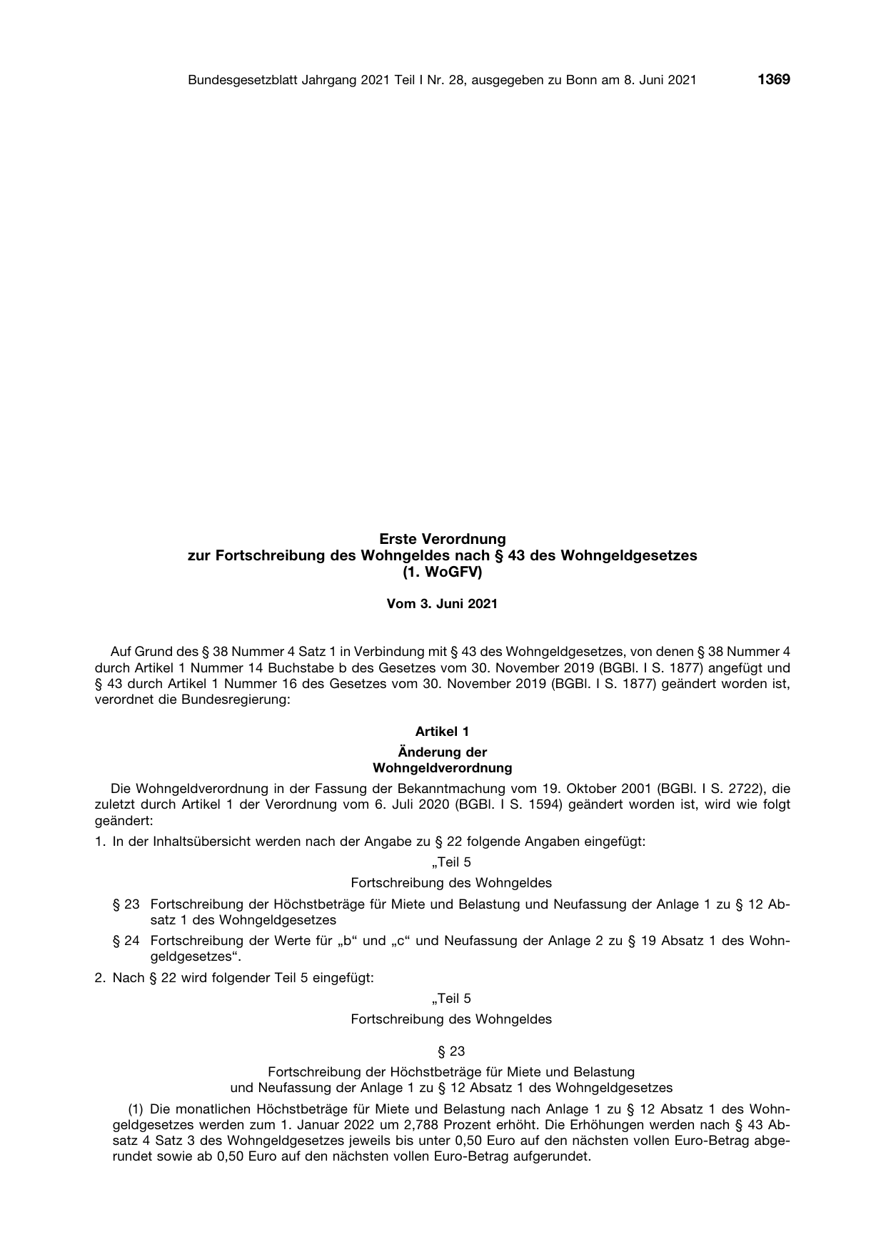 BGBl. 2021, Seite 1369 — Originalseite als Abbildung
