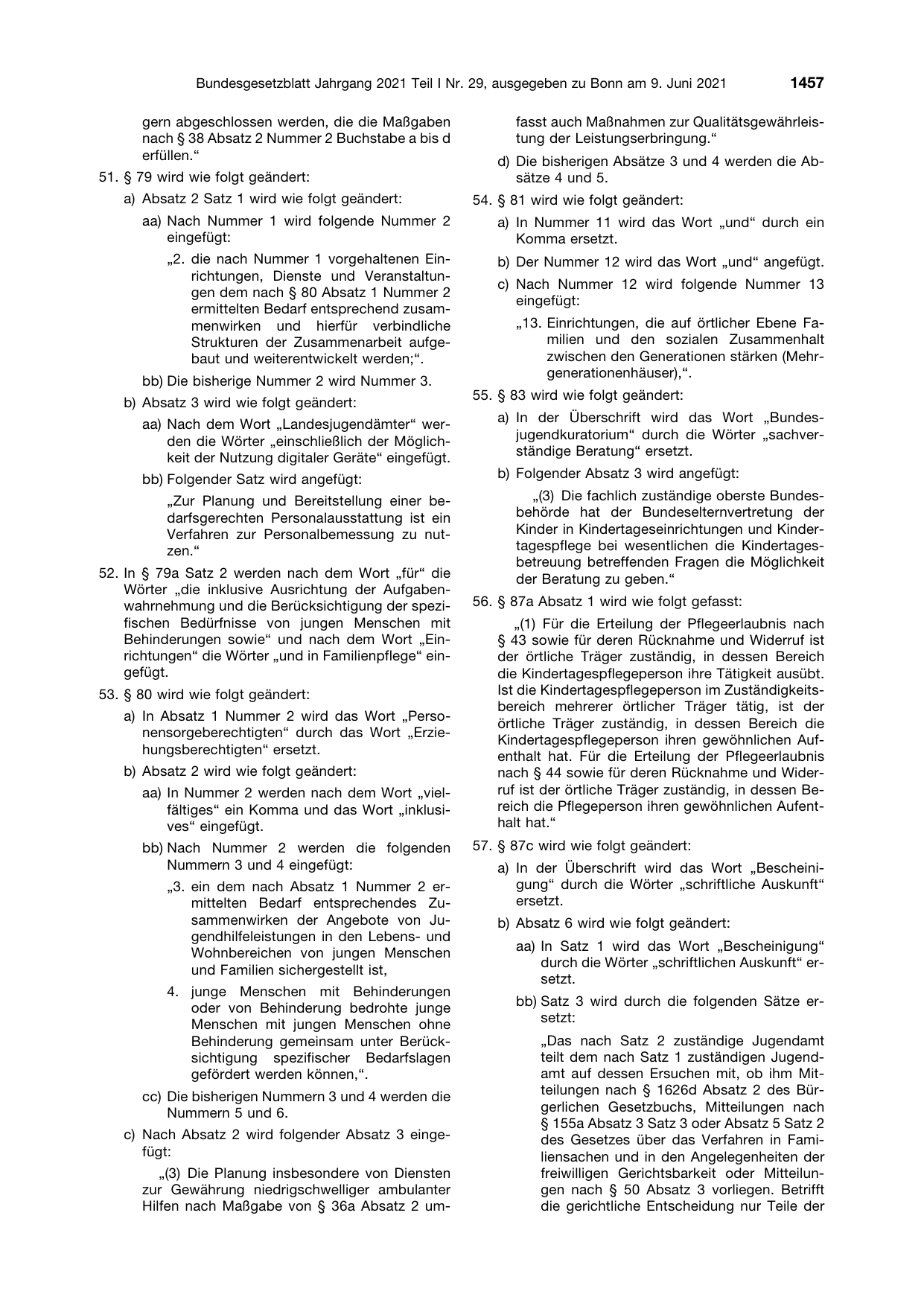 BGBl. 2021, Seite 1457 — Originalseite als Abbildung