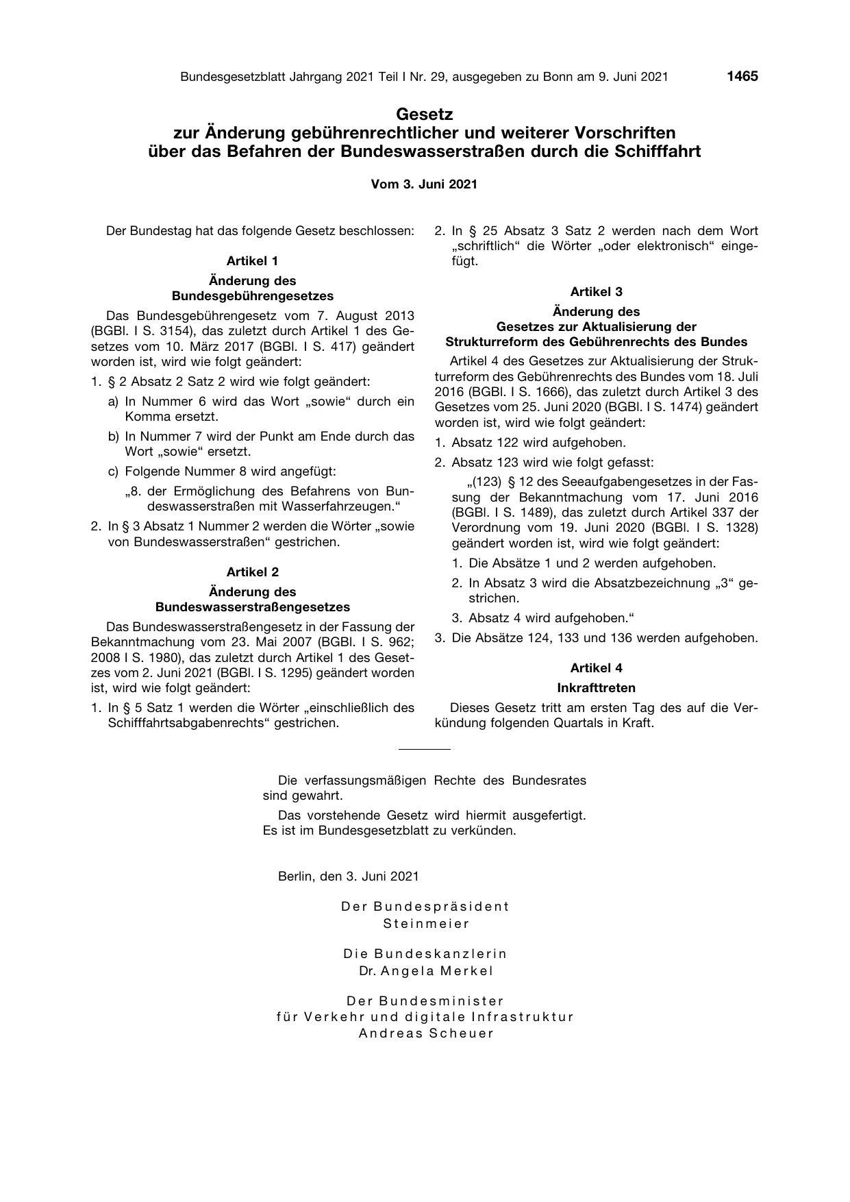 BGBl. 2021, Seite 1465 — Originalseite als Abbildung