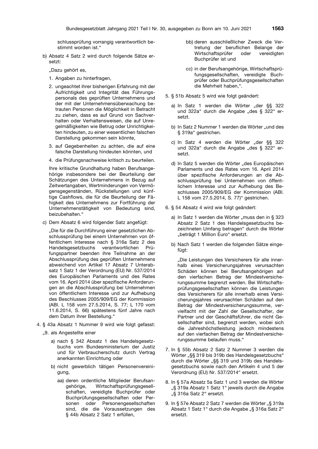 BGBl. 2021, Seite 1563 — Originalseite als Abbildung