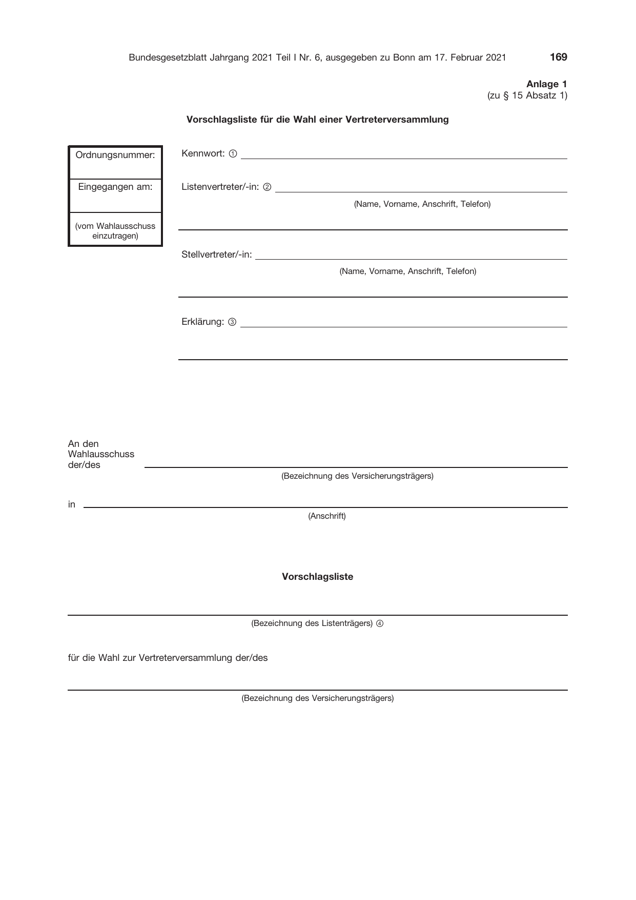 BGBl. 2021, Seite 169 — Originalseite als Abbildung