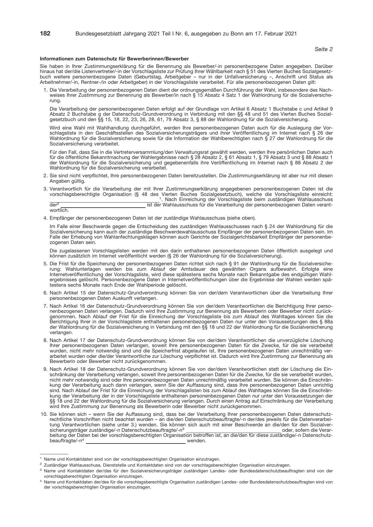 BGBl. 2021, Seite 182 — Originalseite als Abbildung