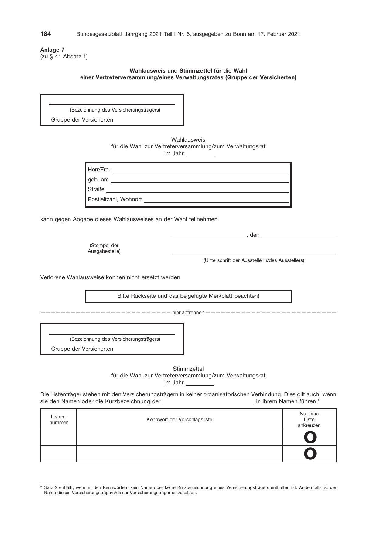 BGBl. 2021, Seite 184 — Originalseite als Abbildung