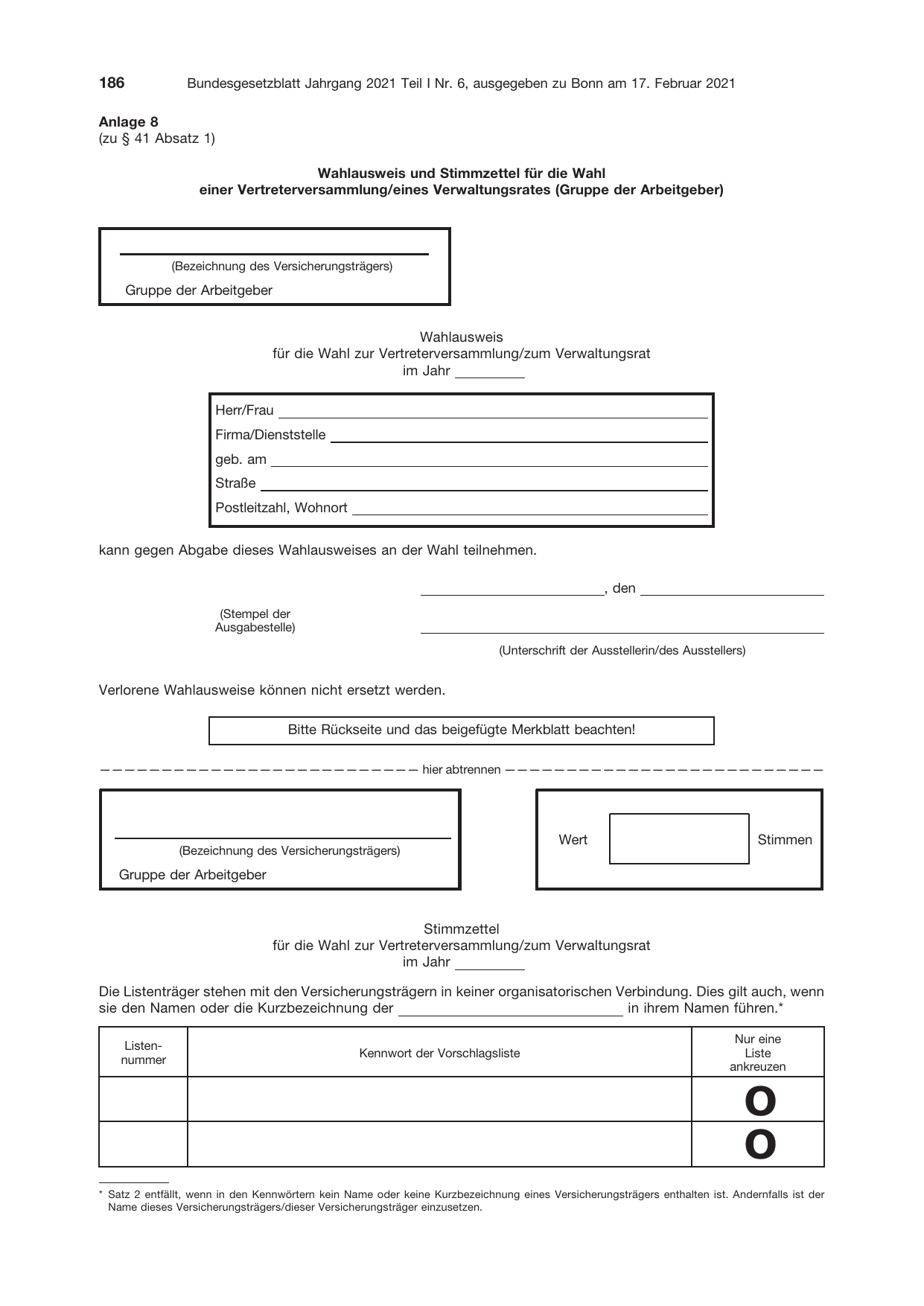 BGBl. 2021, Seite 186 — Originalseite als Abbildung