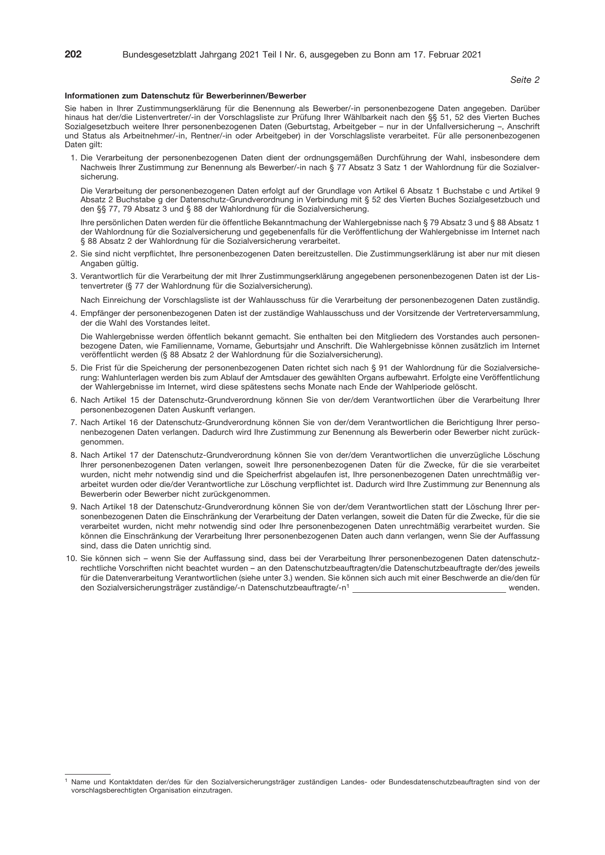 BGBl. 2021, Seite 202 — Originalseite als Abbildung