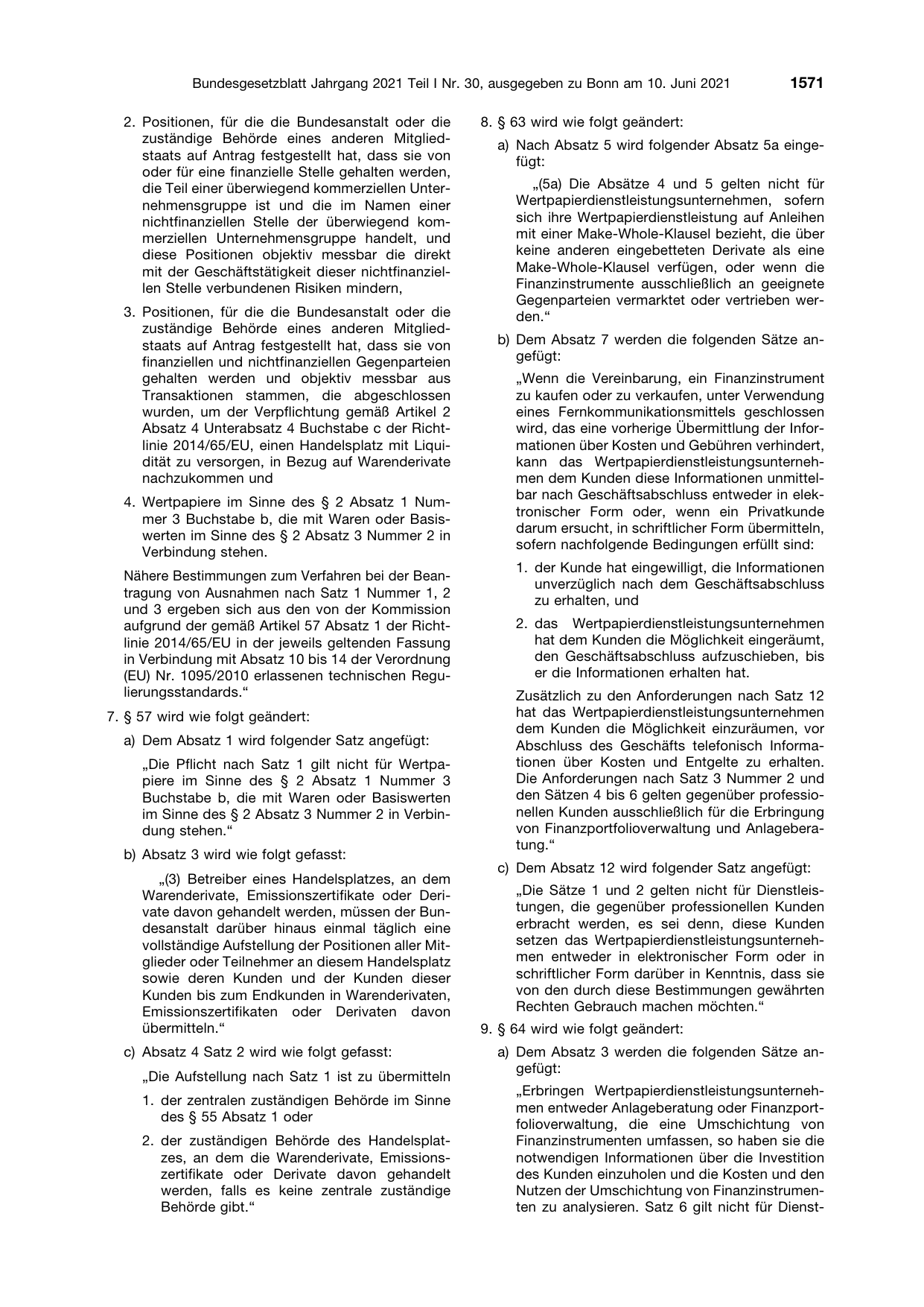 BGBl. 2021, Seite 1571 — Originalseite als Abbildung