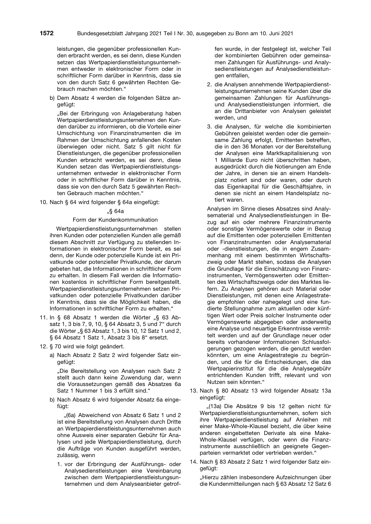BGBl. 2021, Seite 1572 — Originalseite als Abbildung