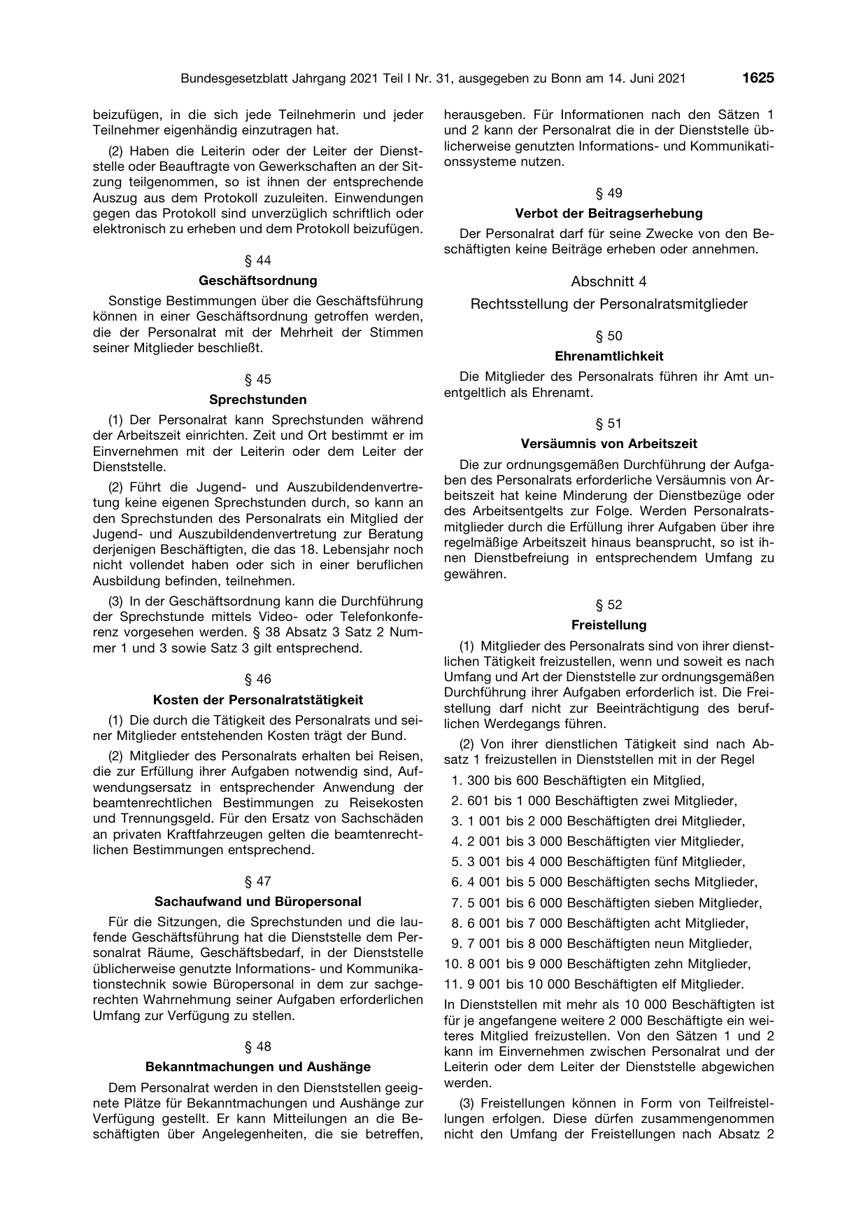 BGBl. 2021, Seite 1625 — Originalseite als Abbildung