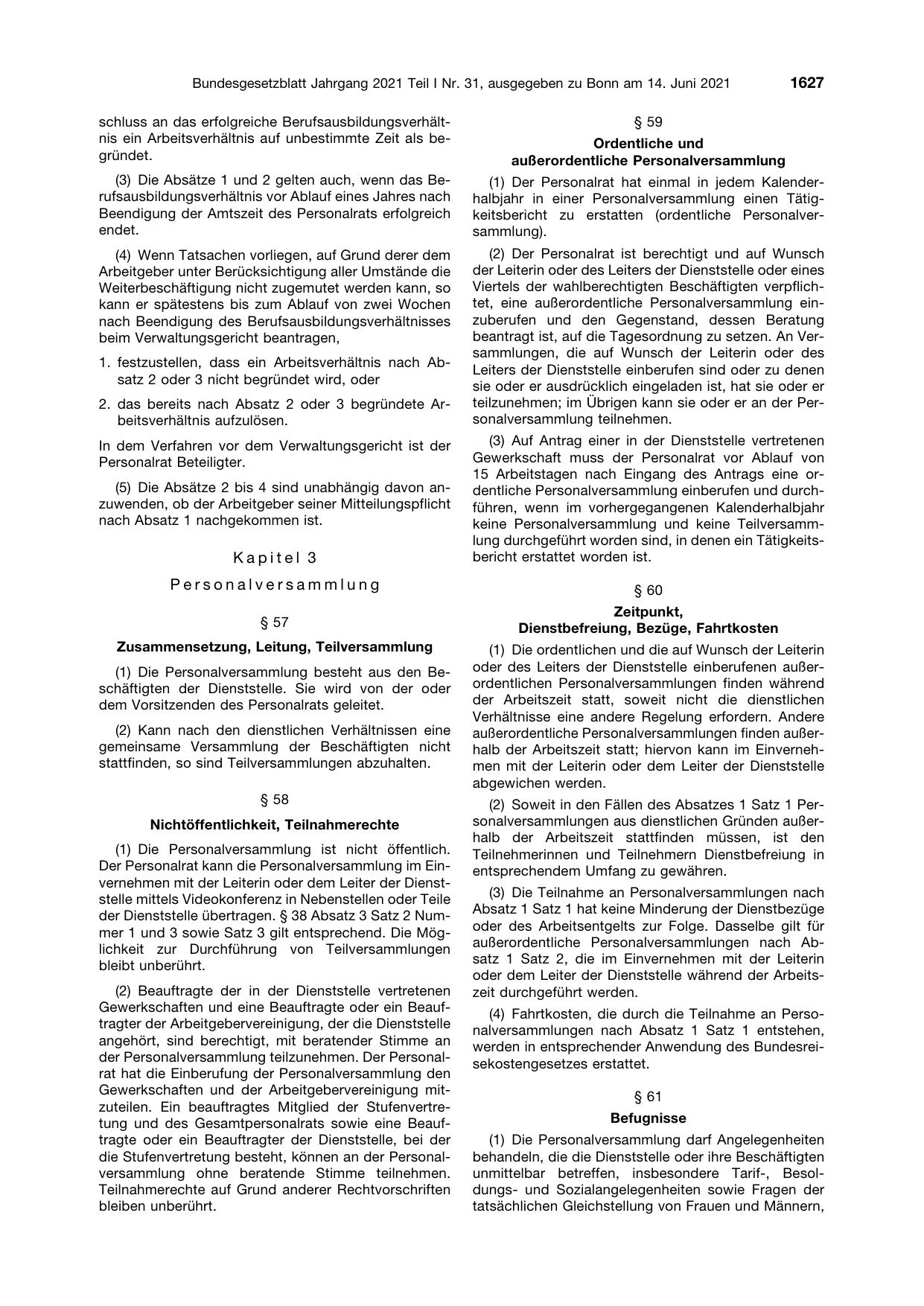 BGBl. 2021, Seite 1627 — Originalseite als Abbildung