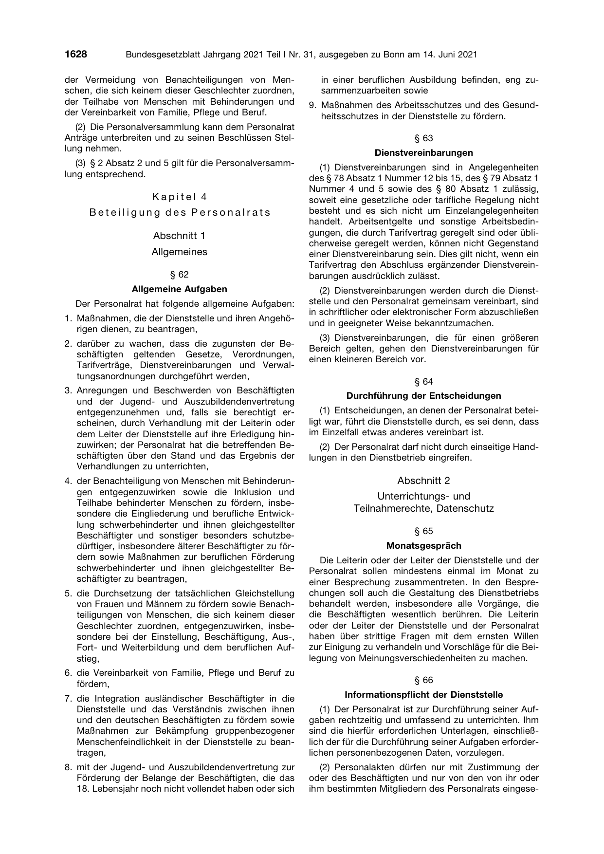 BGBl. 2021, Seite 1628 — Originalseite als Abbildung