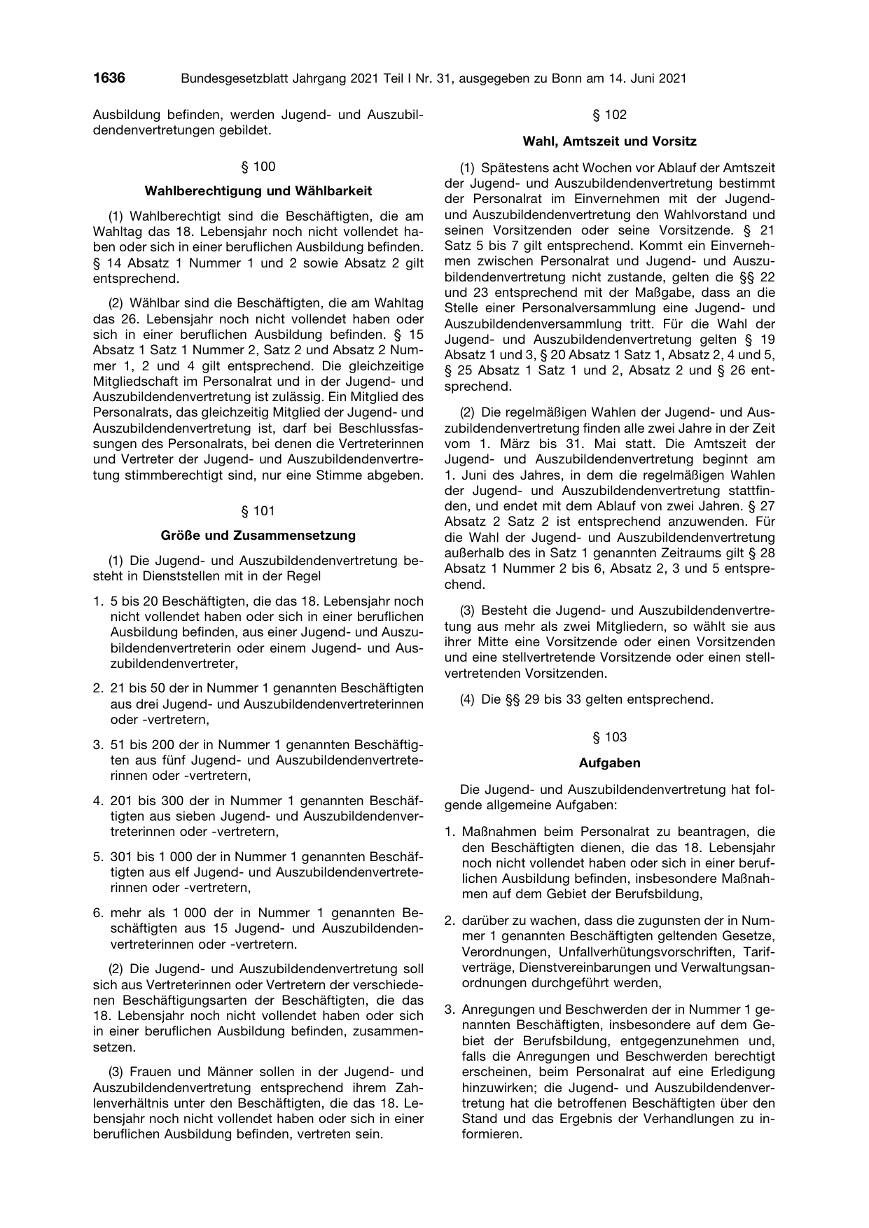 BGBl. 2021, Seite 1636 — Originalseite als Abbildung