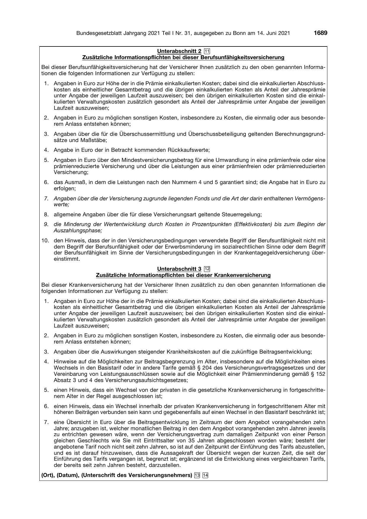 BGBl. 2021, Seite 1689 — Originalseite als Abbildung