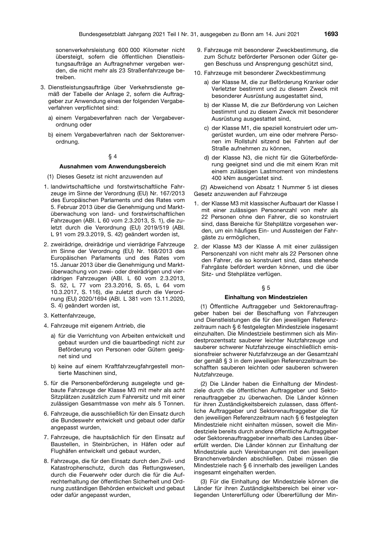 BGBl. 2021, Seite 1693 — Originalseite als Abbildung