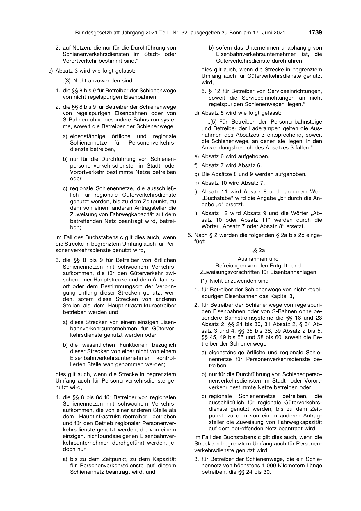 BGBl. 2021, Seite 1739 — Originalseite als Abbildung