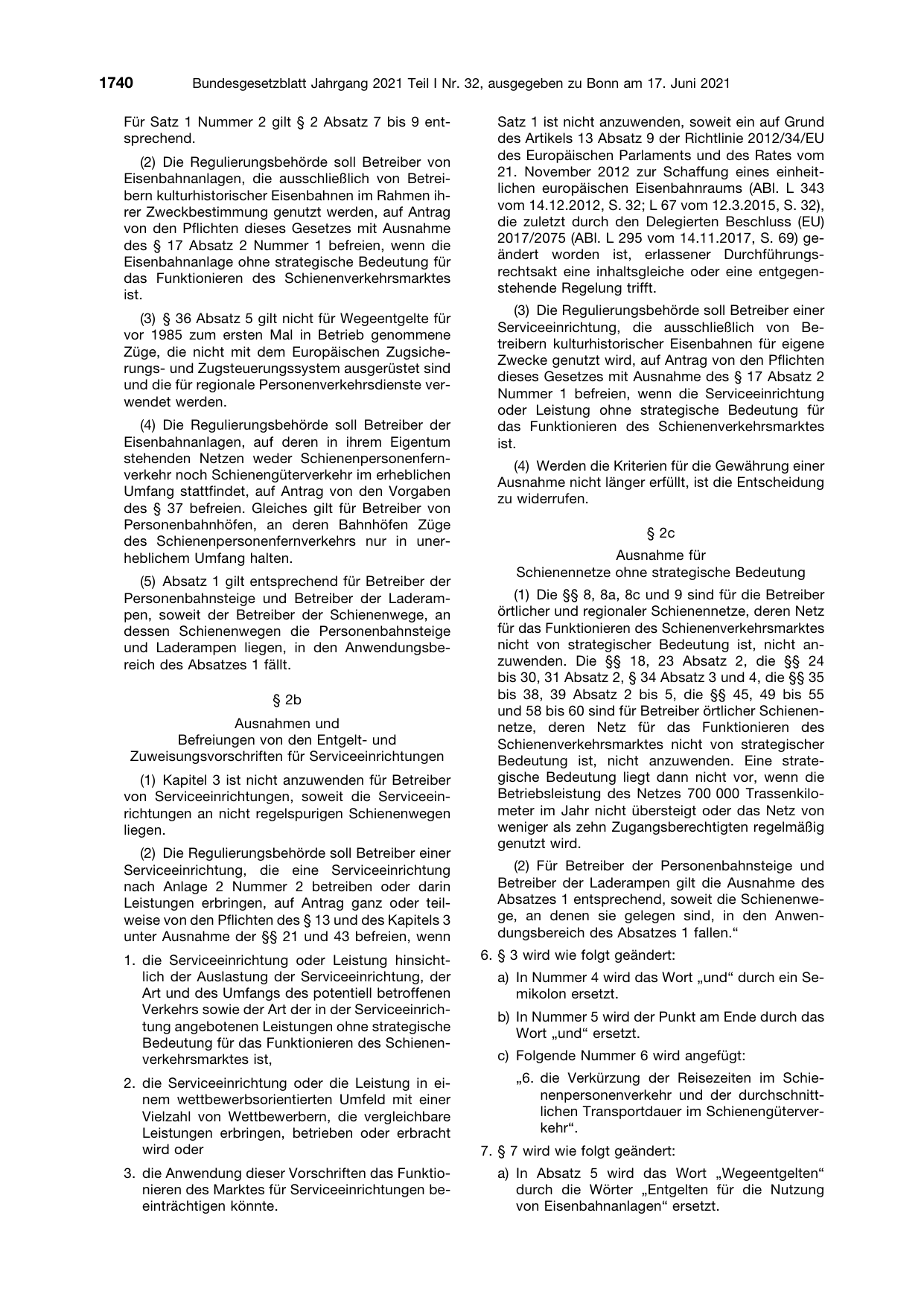 BGBl. 2021, Seite 1740 — Originalseite als Abbildung