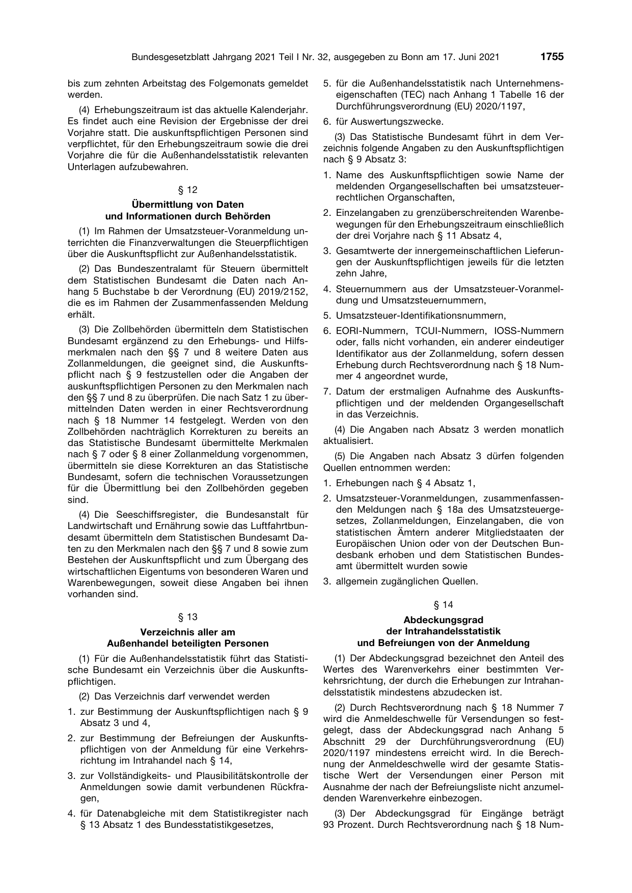 BGBl. 2021, Seite 1755 — Originalseite als Abbildung