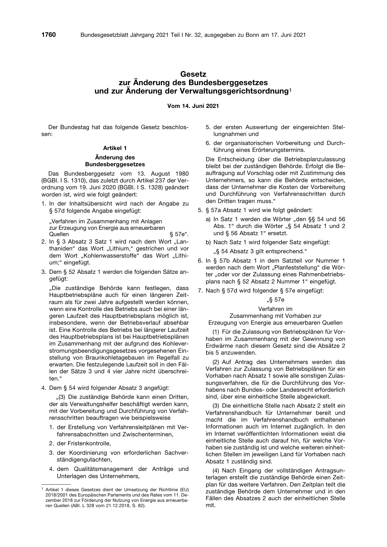 BGBl. 2021, Seite 1760 — Originalseite als Abbildung