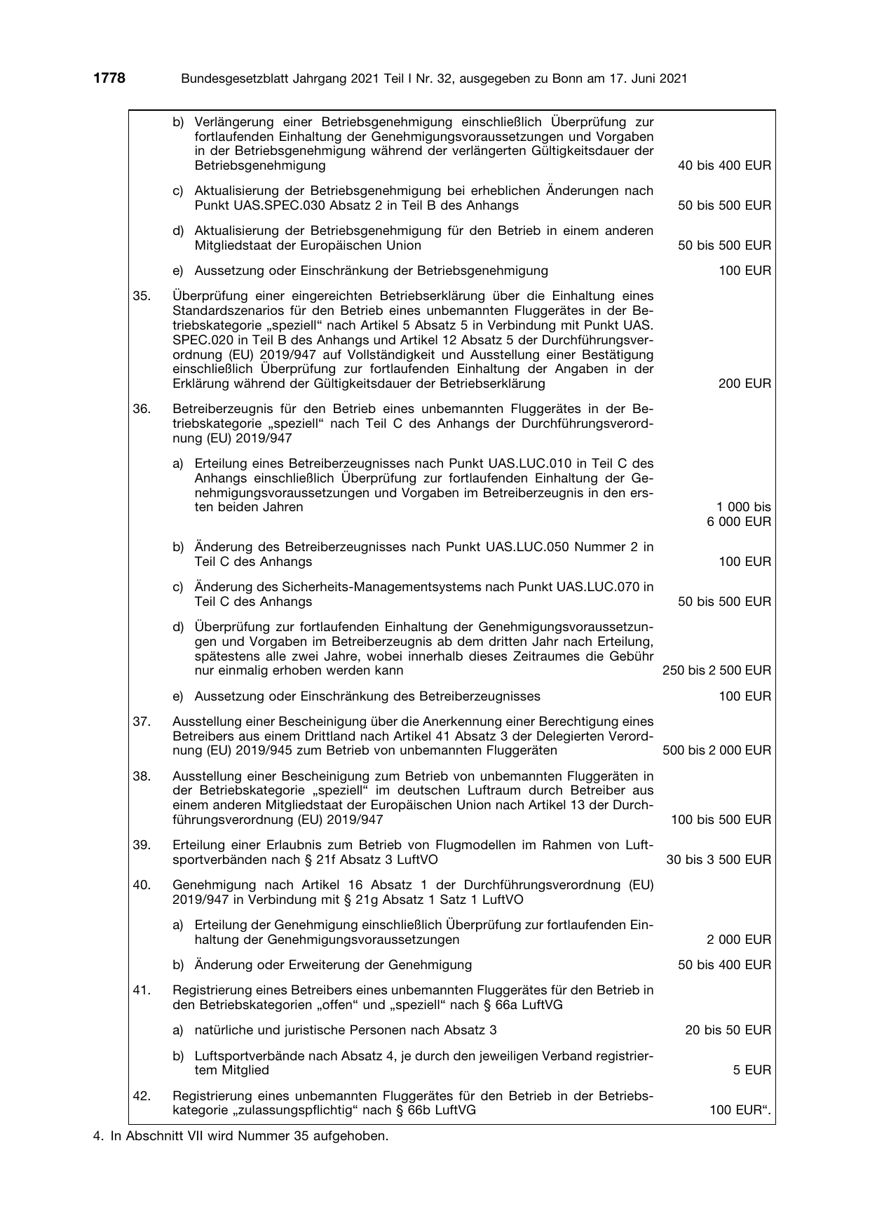 BGBl. 2021, Seite 1778 — Originalseite als Abbildung