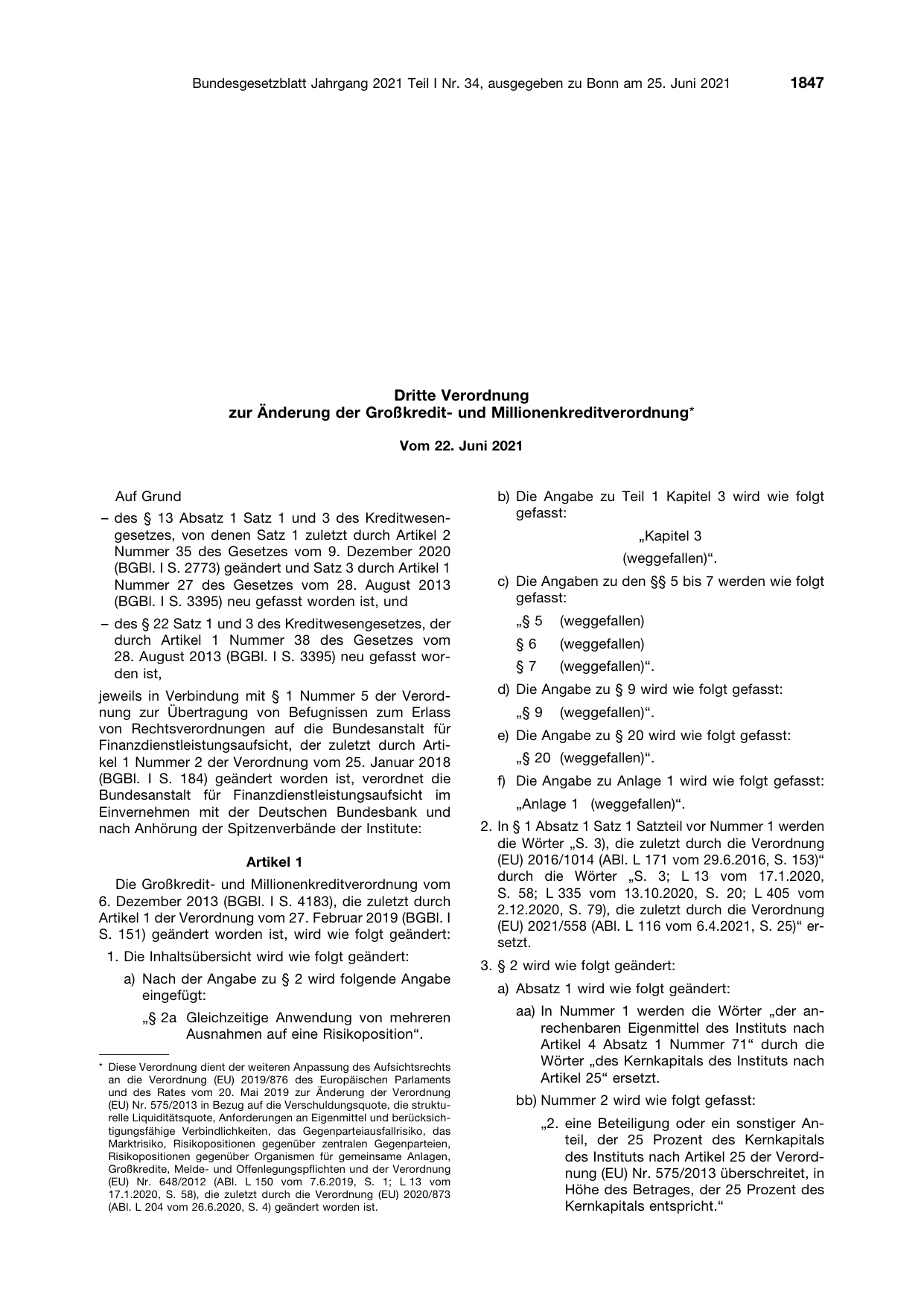 BGBl. 2021, Seite 1847 — Originalseite als Abbildung