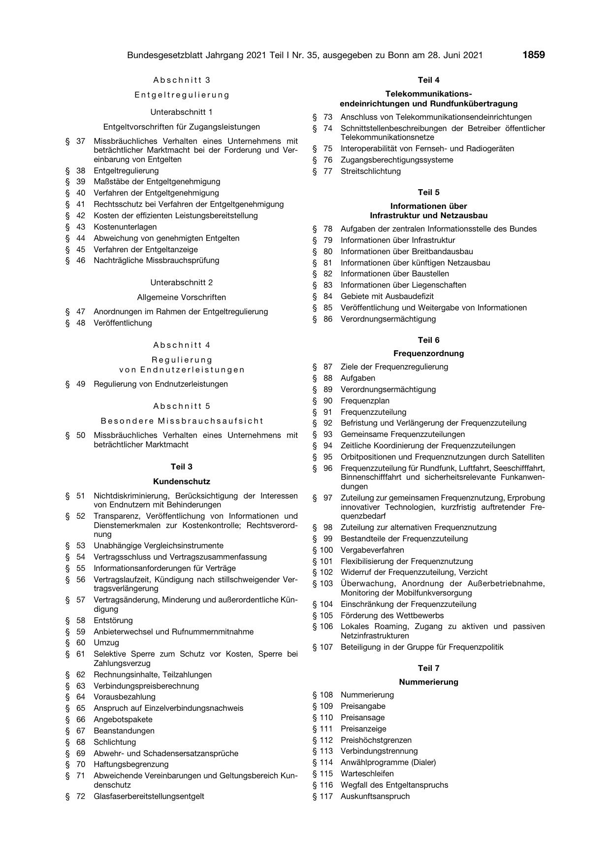BGBl. 2021, Seite 1859 — Originalseite als Abbildung