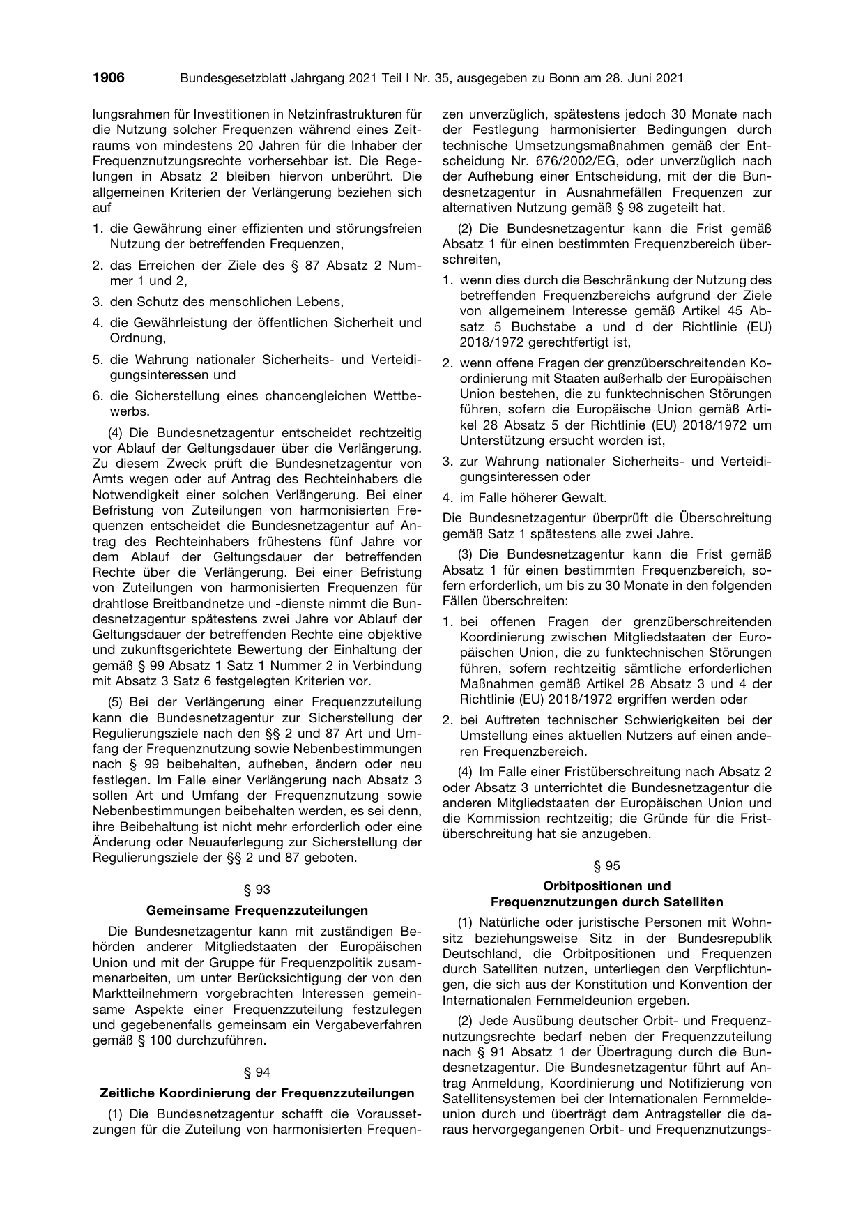 BGBl. 2021, Seite 1906 — Originalseite als Abbildung