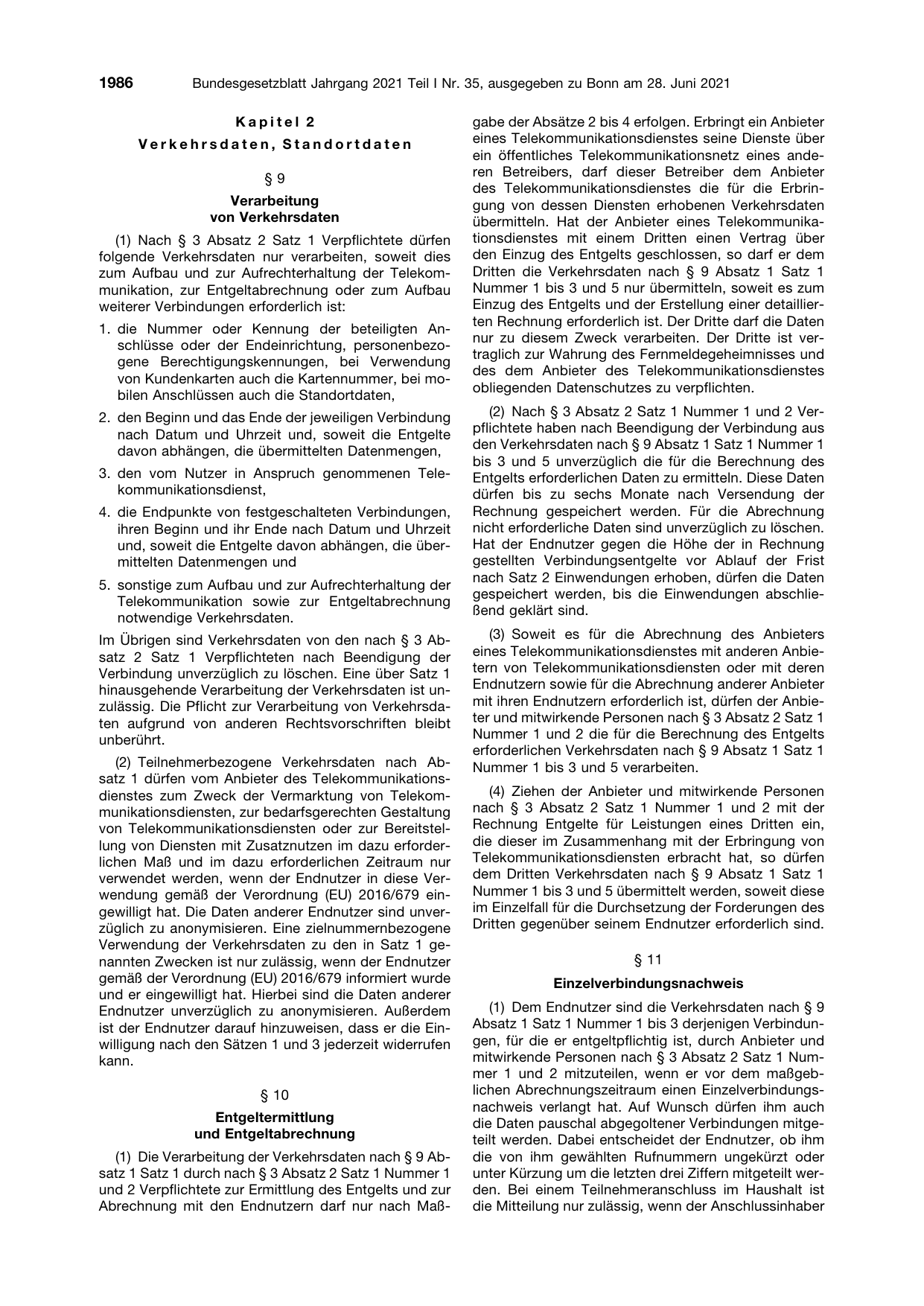 BGBl. 2021, Seite 1986 — Originalseite als Abbildung