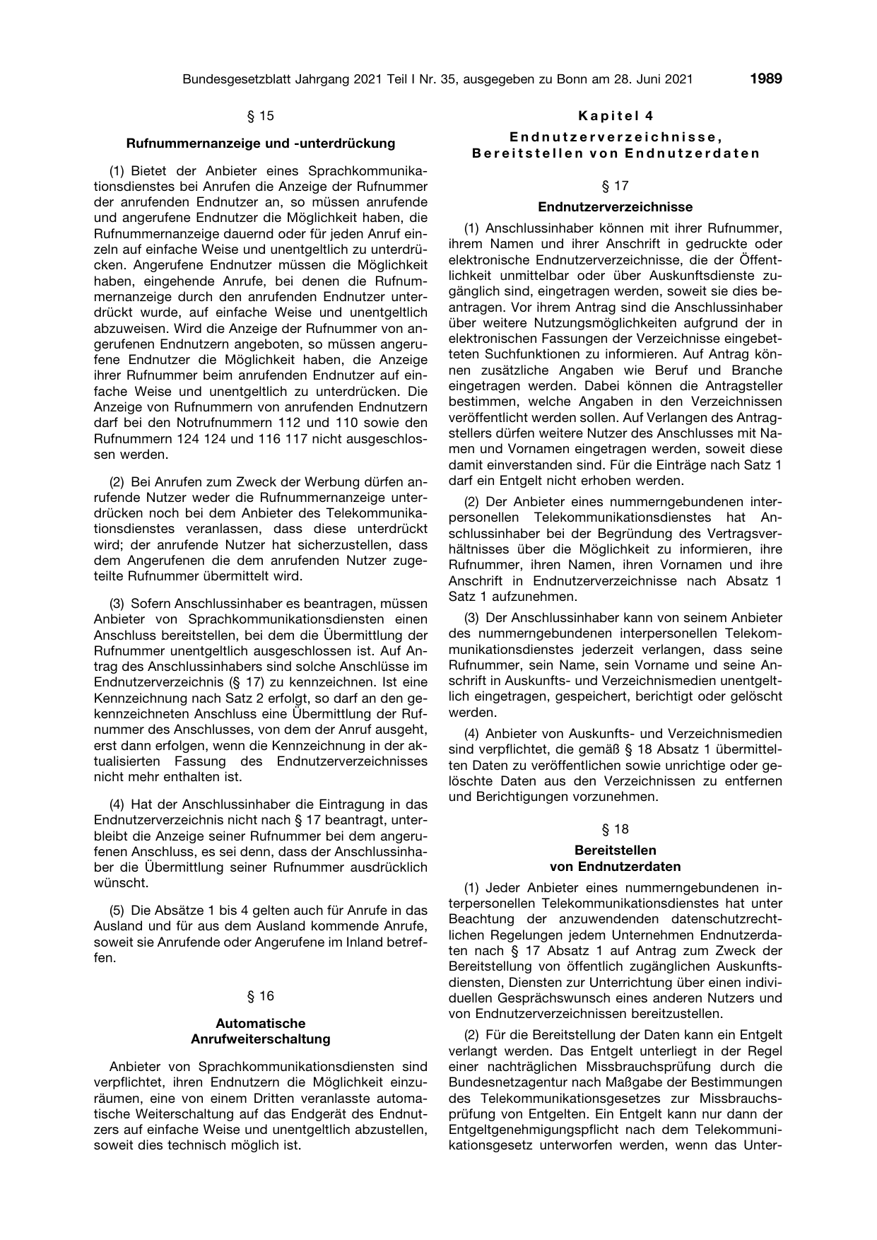 BGBl. 2021, Seite 1989 — Originalseite als Abbildung