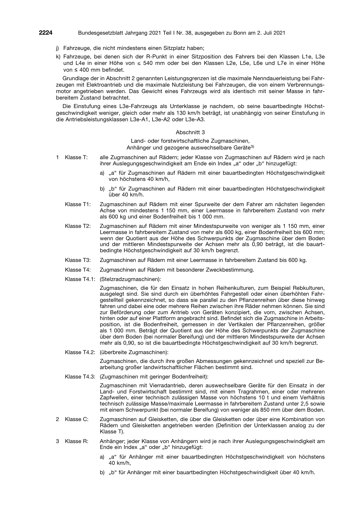 BGBl. 2021, Seite 2224 — Originalseite als Abbildung