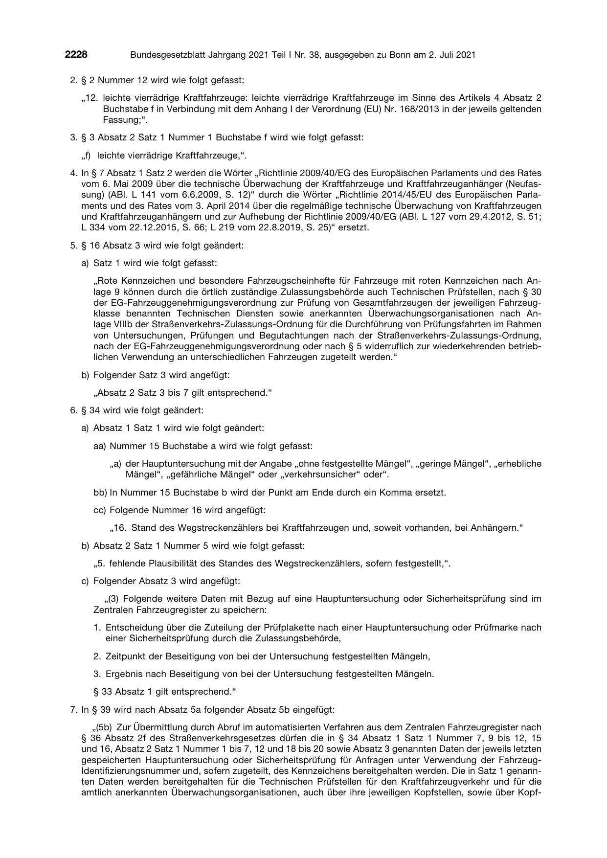 BGBl. 2021, Seite 2228 — Originalseite als Abbildung