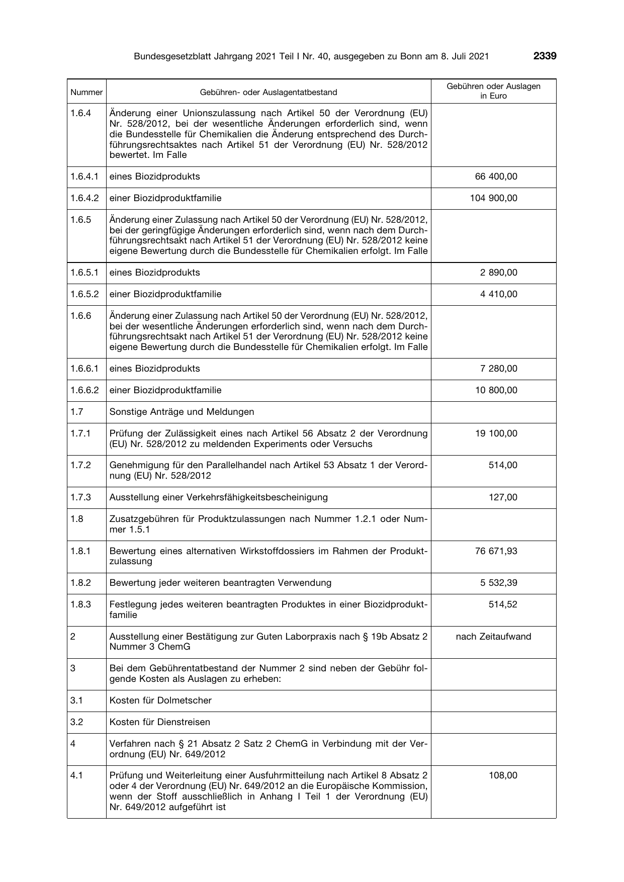 BGBl. 2021, Seite 2339 — Originalseite als Abbildung