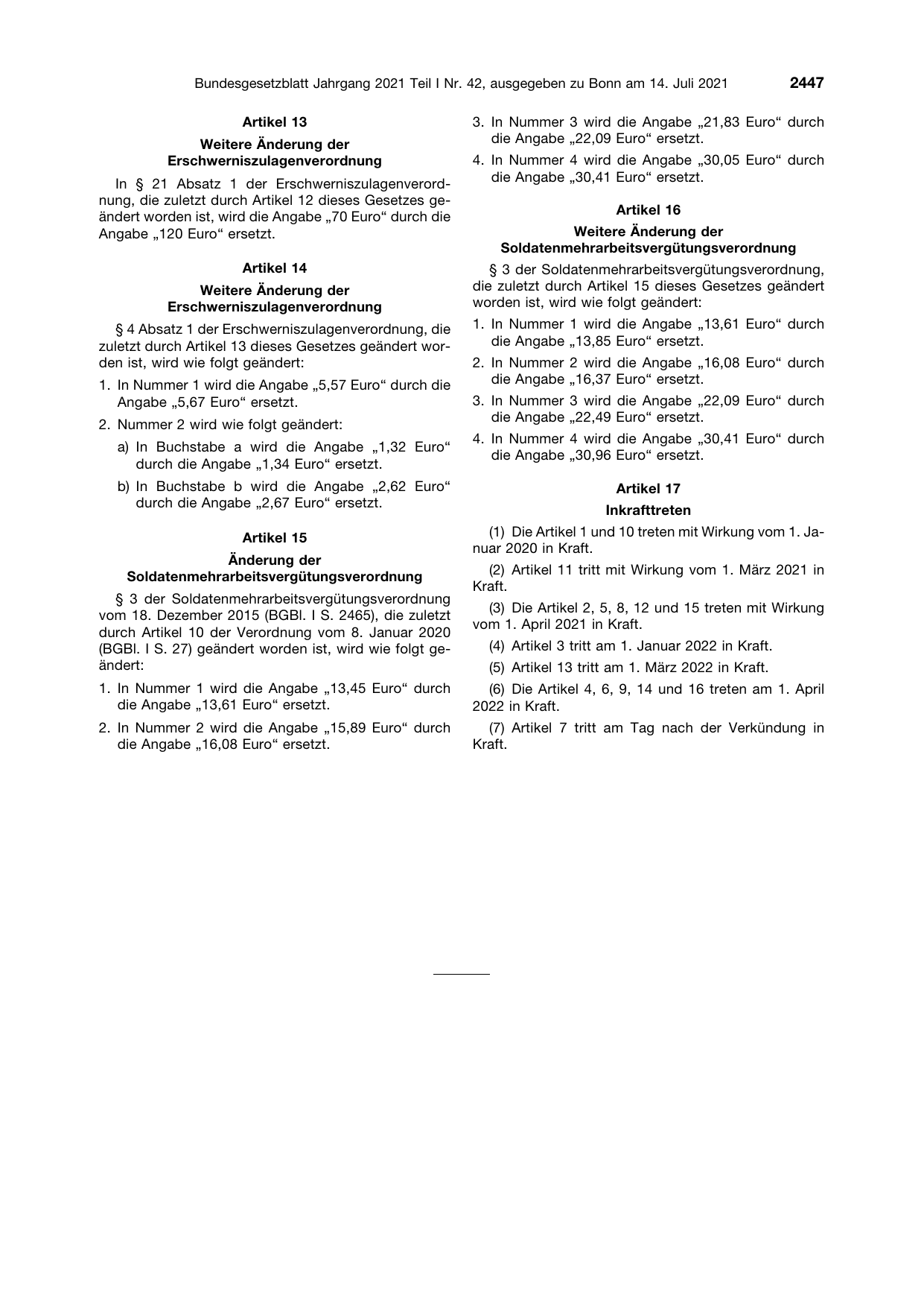 BGBl. 2021, Seite 2447 — Originalseite als Abbildung