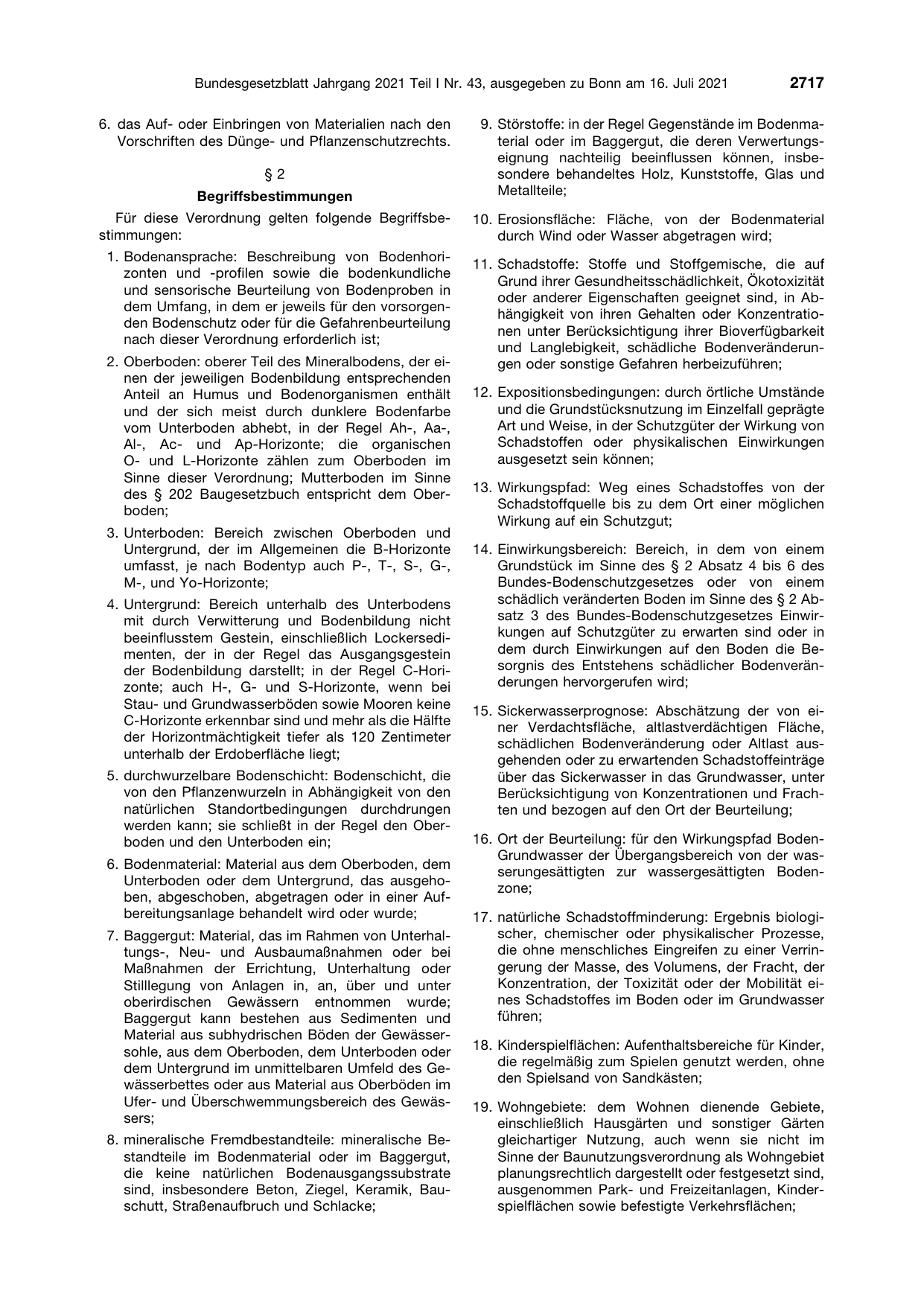 BGBl. 2021, Seite 2717 — Originalseite als Abbildung
