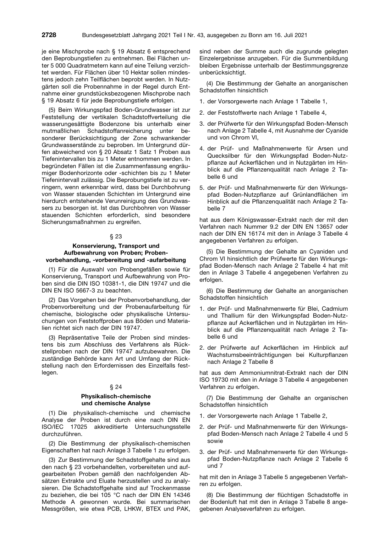 BGBl. 2021, Seite 2728 — Originalseite als Abbildung