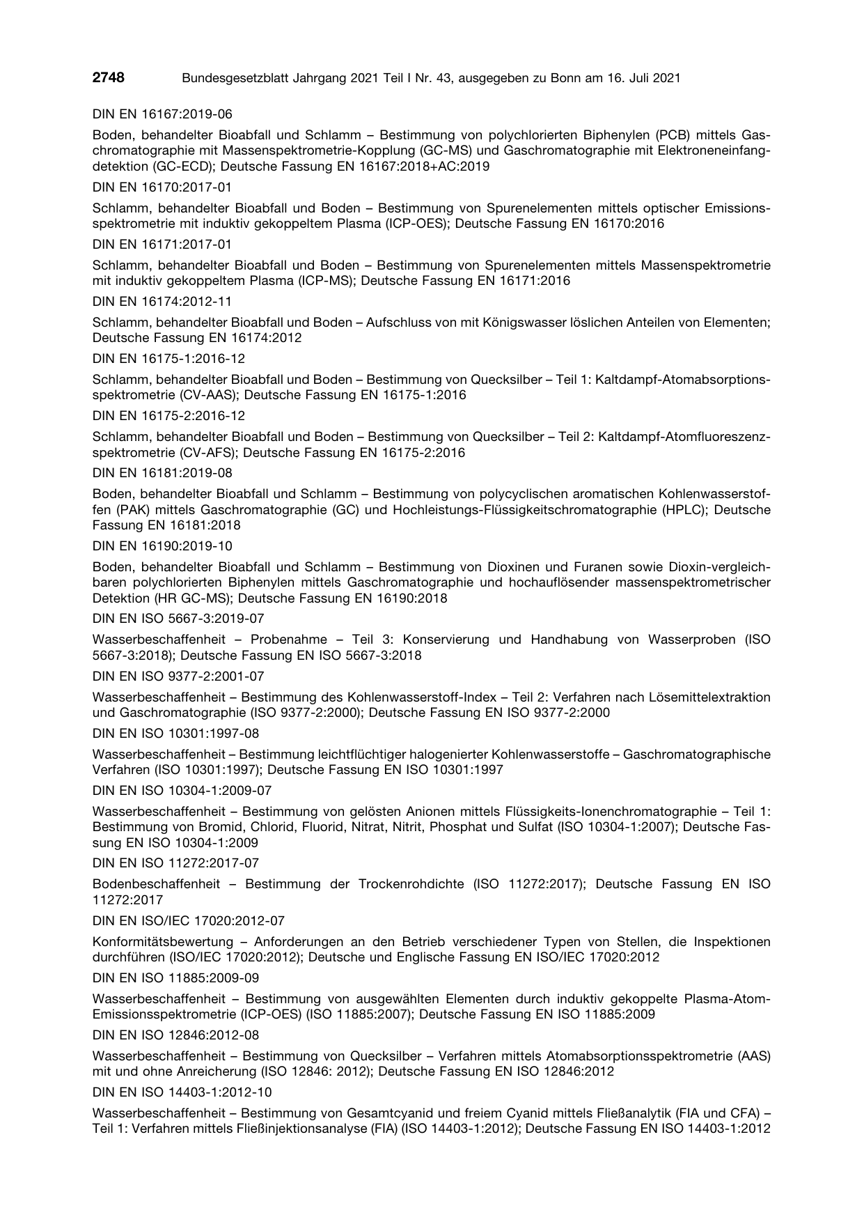 BGBl. 2021, Seite 2748 — Originalseite als Abbildung