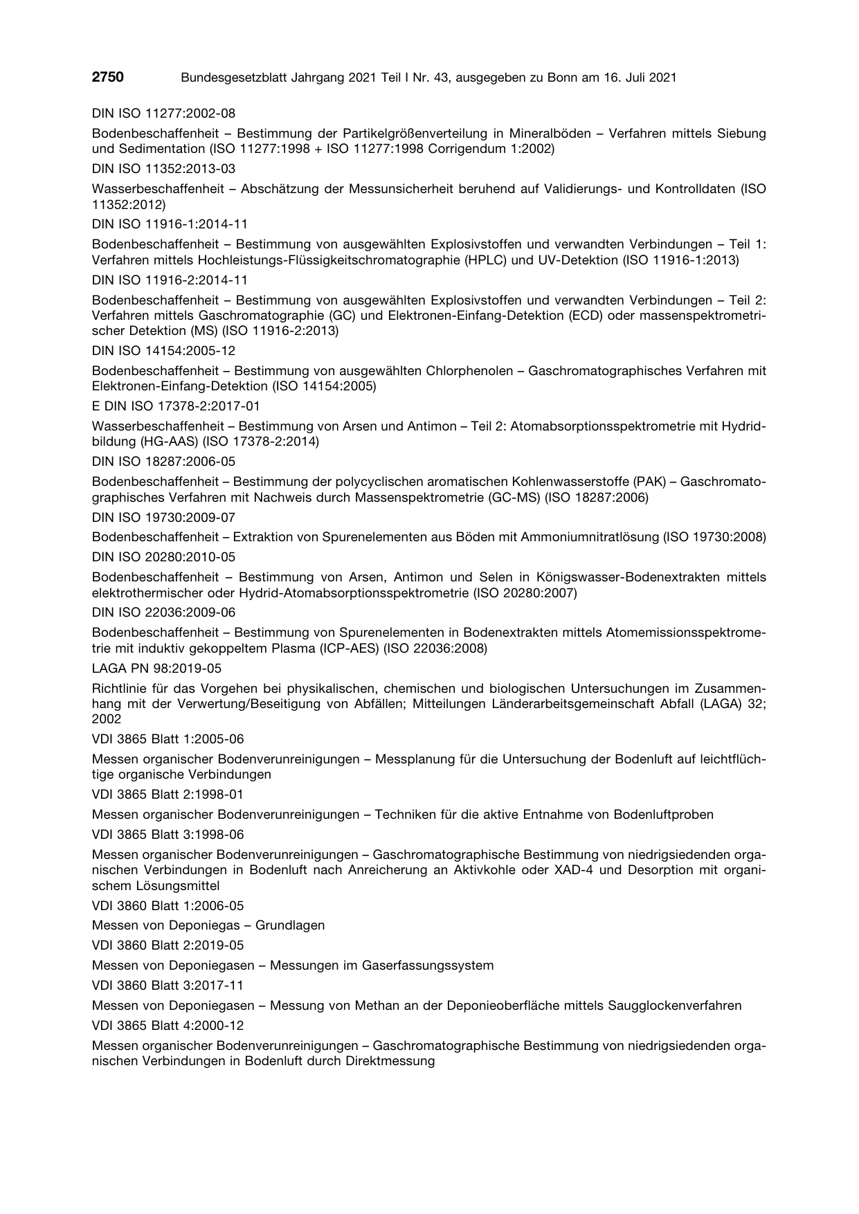 BGBl. 2021, Seite 2750 — Originalseite als Abbildung