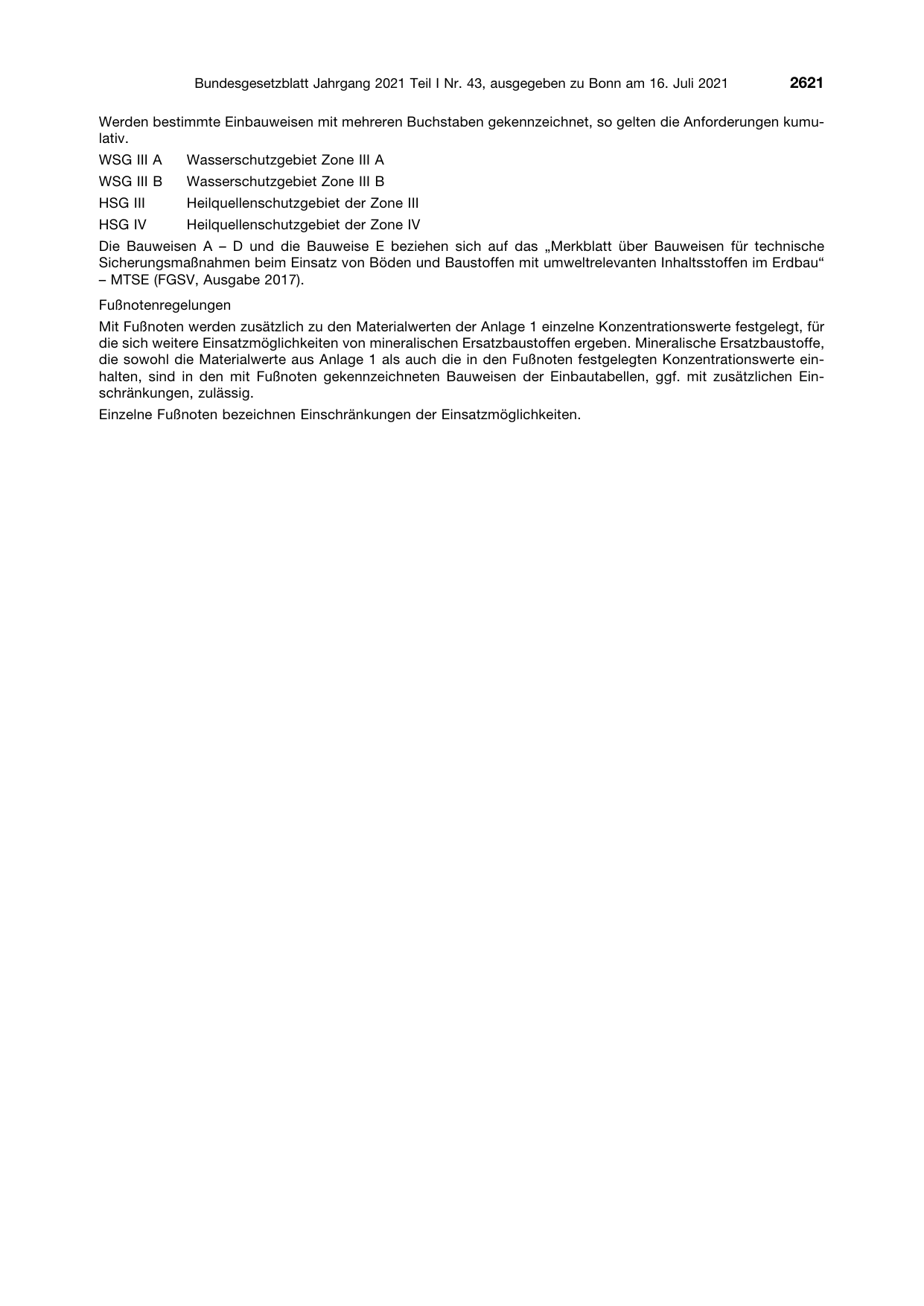 BGBl. 2021, Seite 2621 — Originalseite als Abbildung