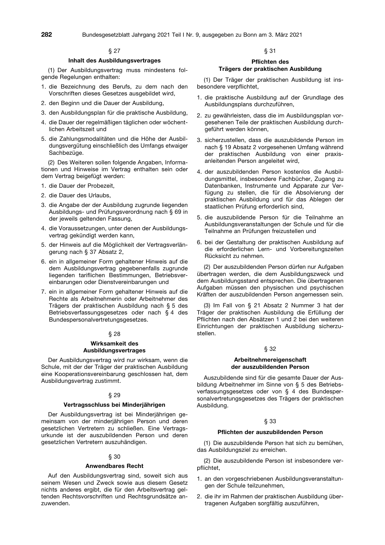 BGBl. 2021, Seite 282 — Originalseite als Abbildung