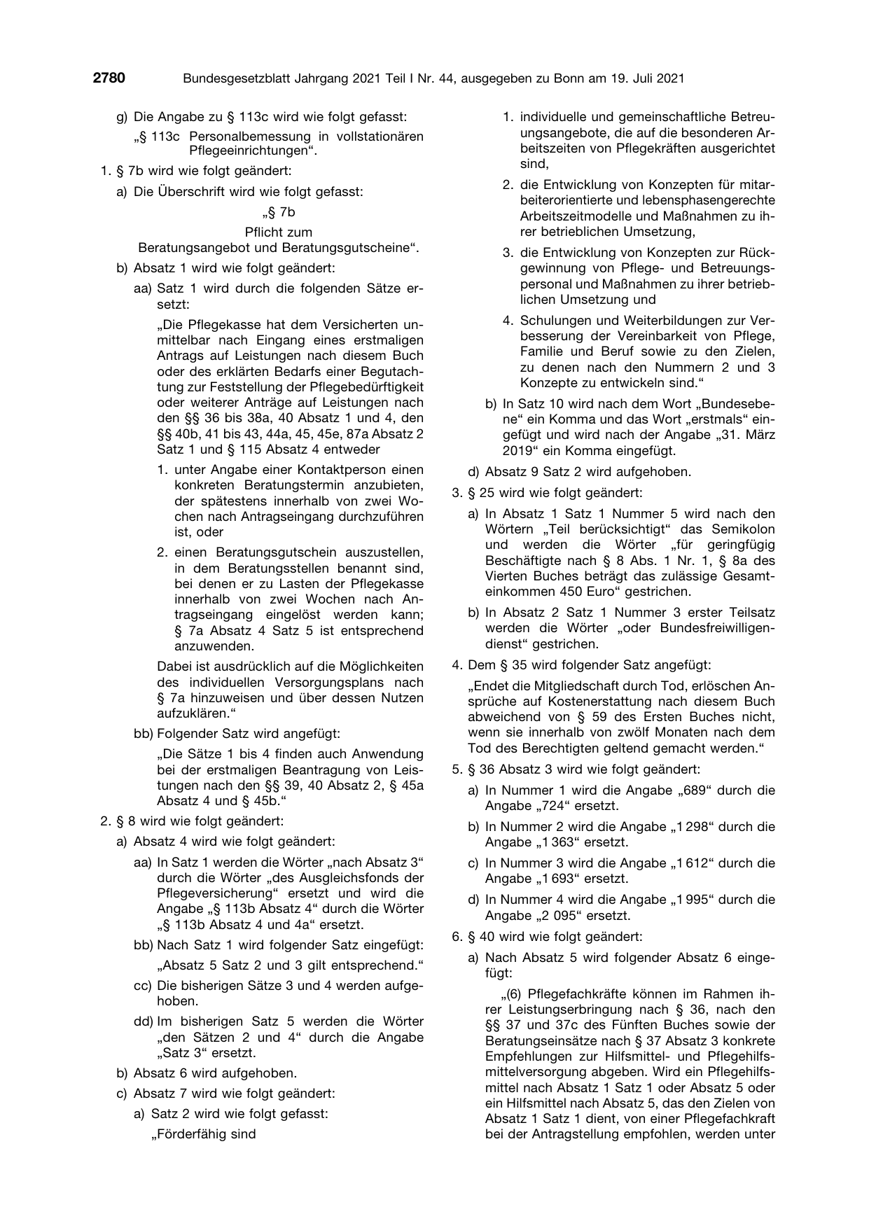 BGBl. 2021, Seite 2780 — Originalseite als Abbildung