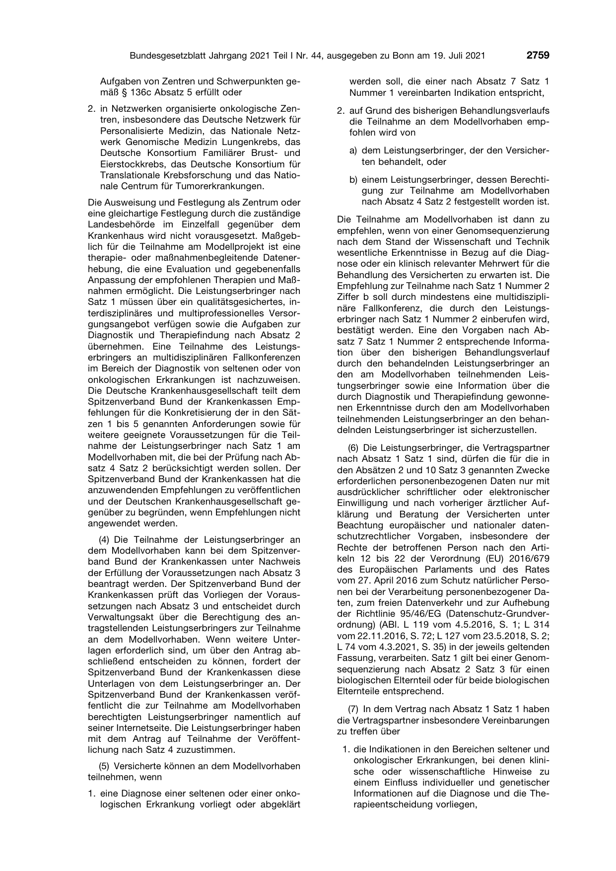 BGBl. 2021, Seite 2759 — Originalseite als Abbildung