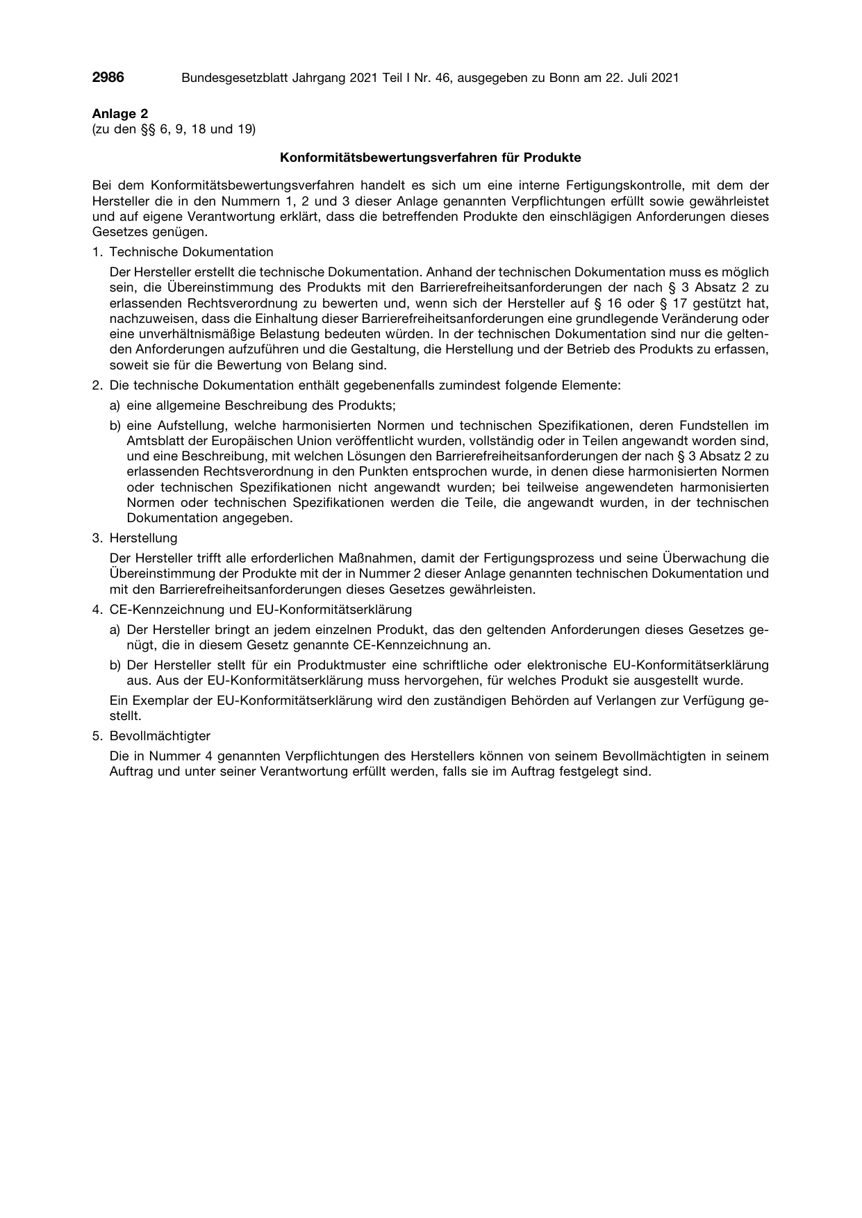 BGBl. 2021, Seite 2986 — Originalseite als Abbildung