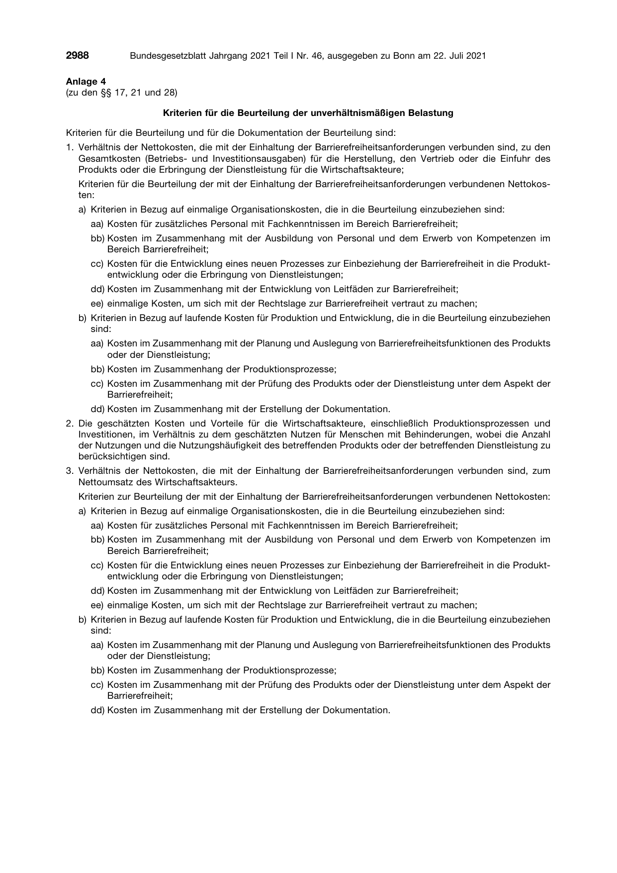 BGBl. 2021, Seite 2988 — Originalseite als Abbildung