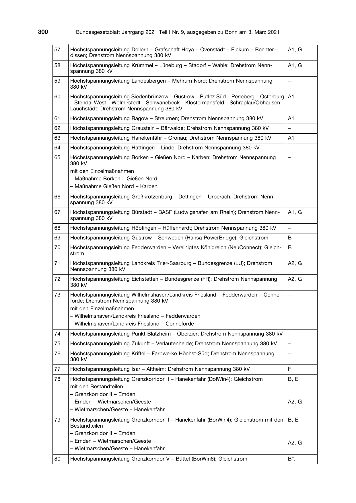 BGBl. 2021, Seite 300 — Originalseite als Abbildung