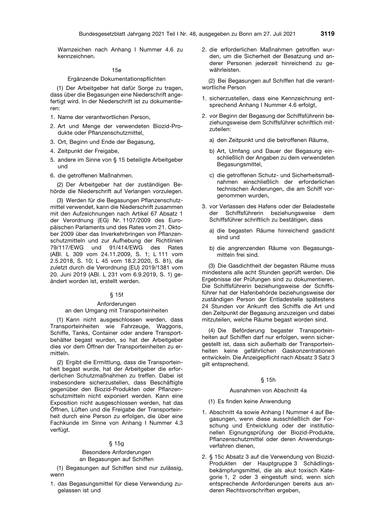BGBl. 2021, Seite 3119 — Originalseite als Abbildung