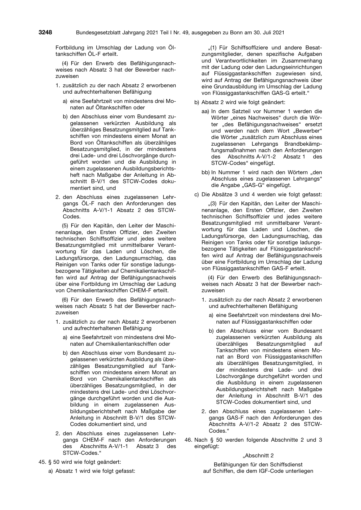 BGBl. 2021, Seite 3248 — Originalseite als Abbildung