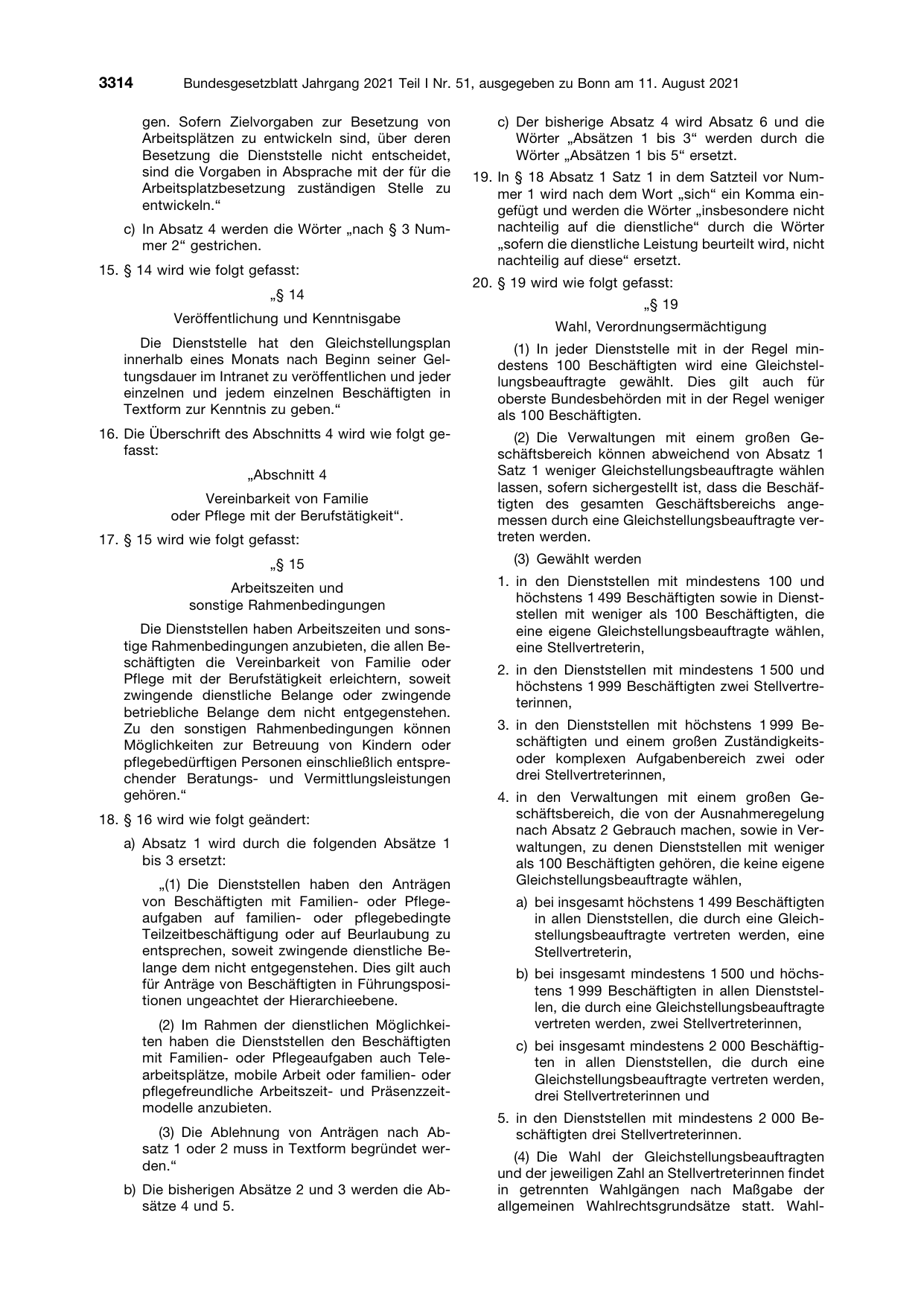 BGBl. 2021, Seite 3314 — Originalseite als Abbildung