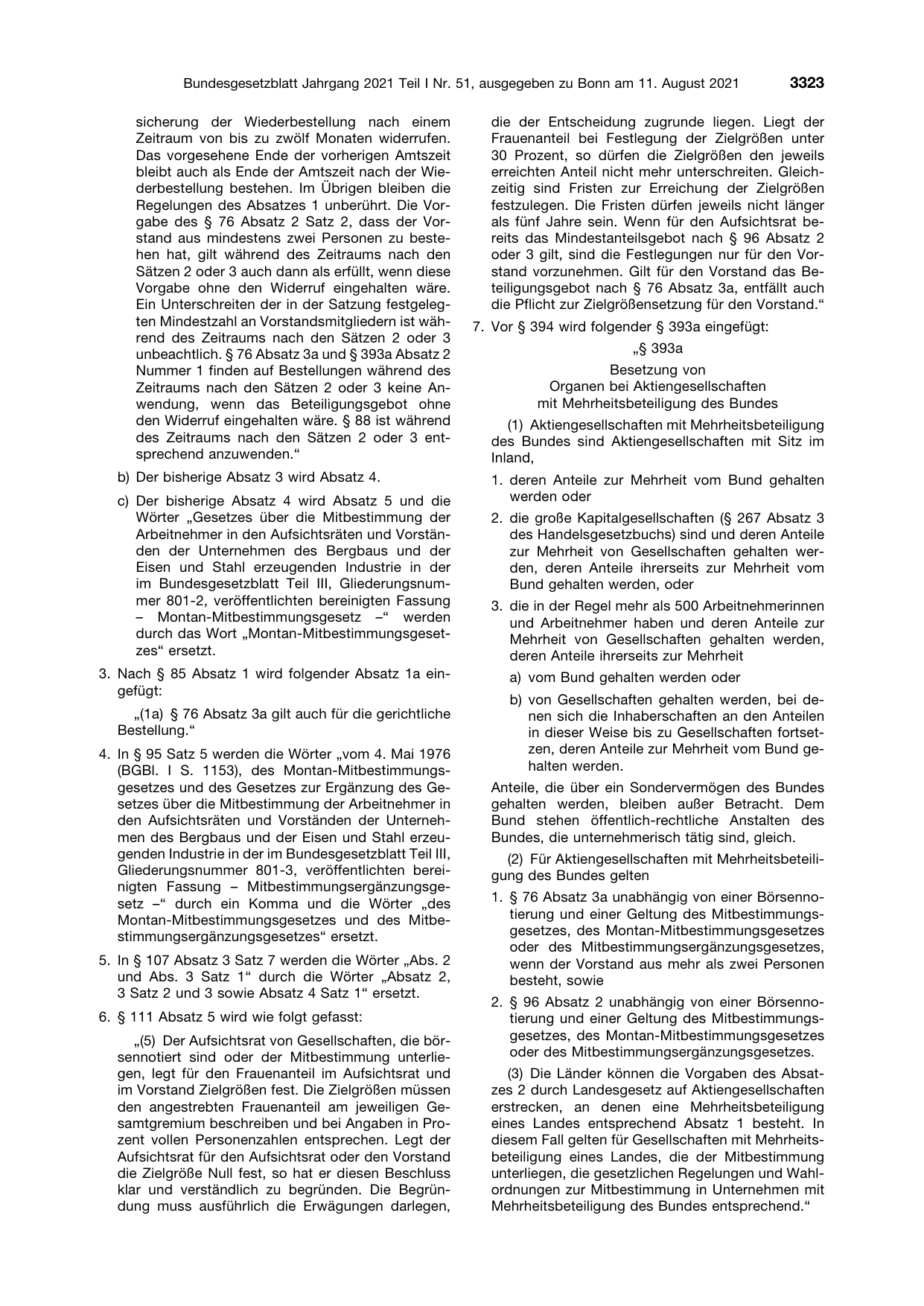 BGBl. 2021, Seite 3323 — Originalseite als Abbildung